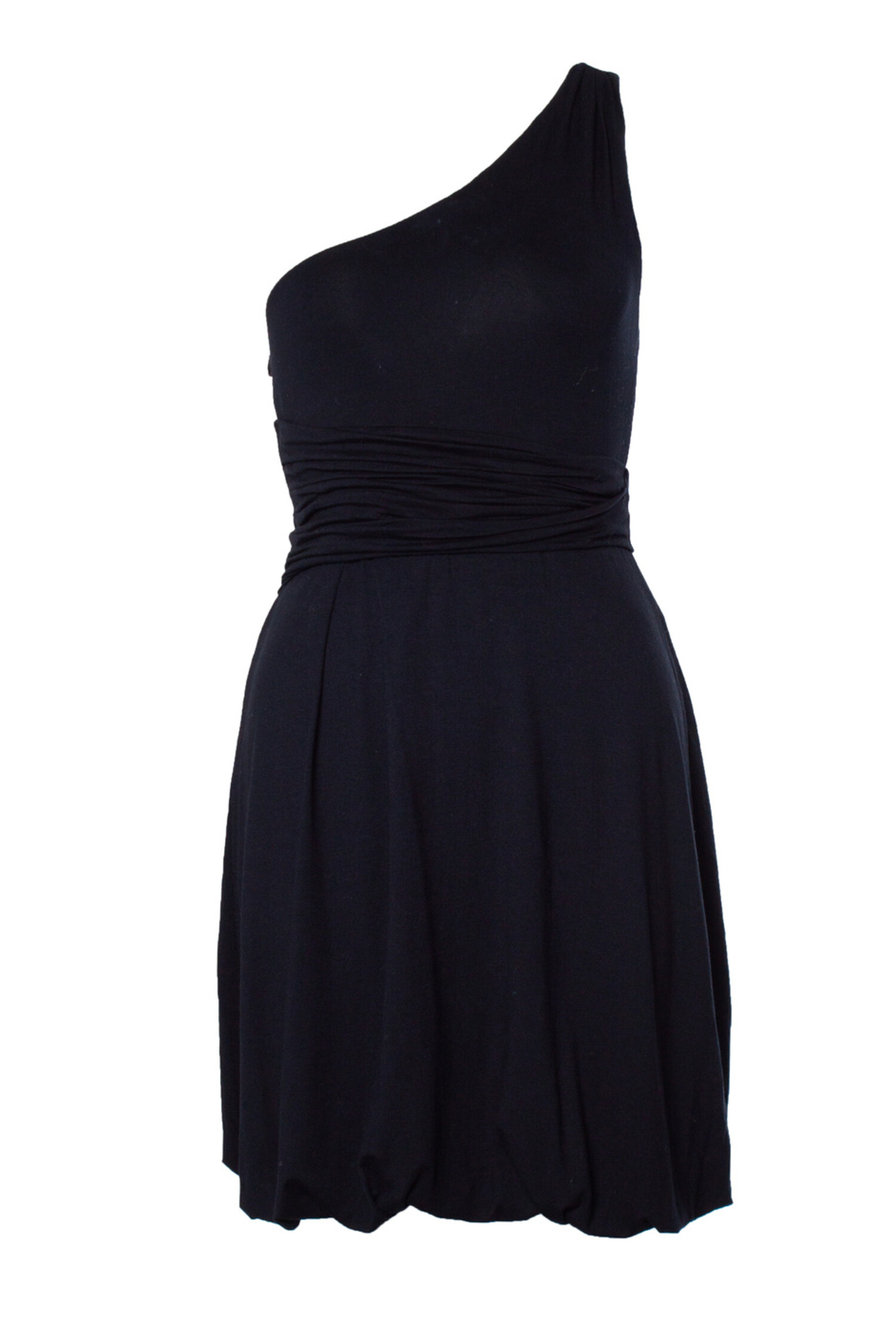 Pinko, black draped one shoulder dress - Unique Designer Pieces