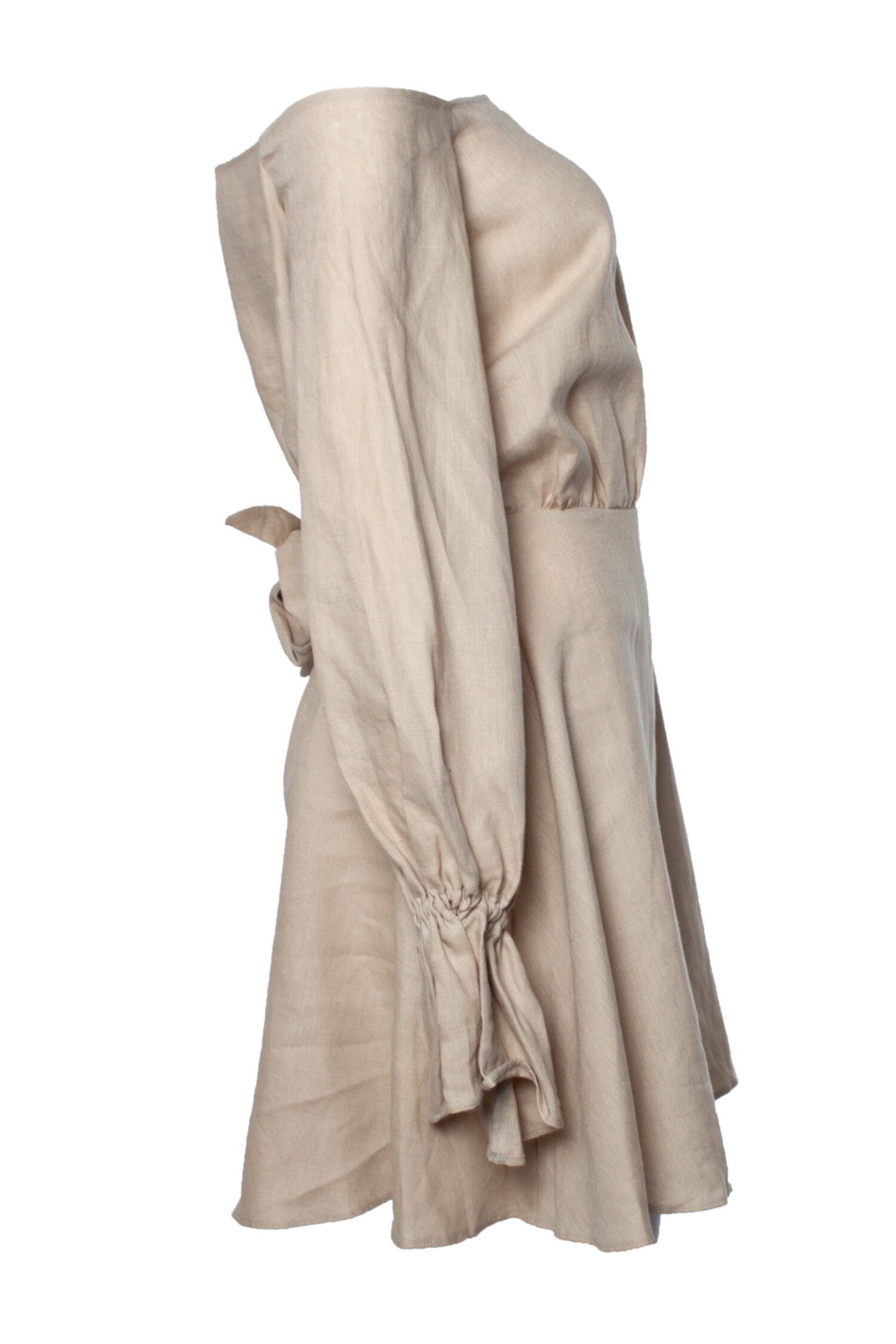 Hamilton linen balloon sleeve mini dress best sale