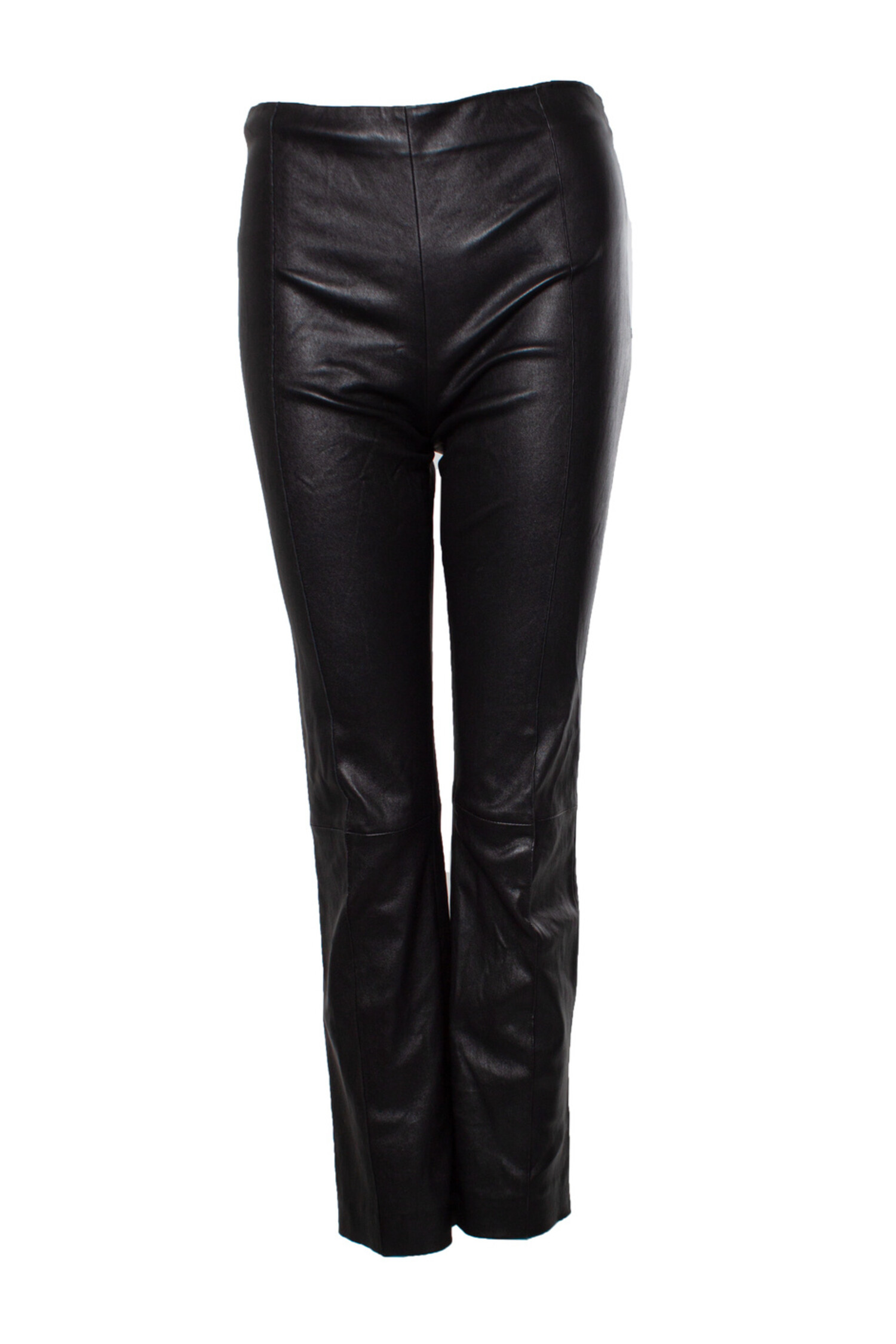 DKNY slim-cut Faux Leather Trousers - Farfetch