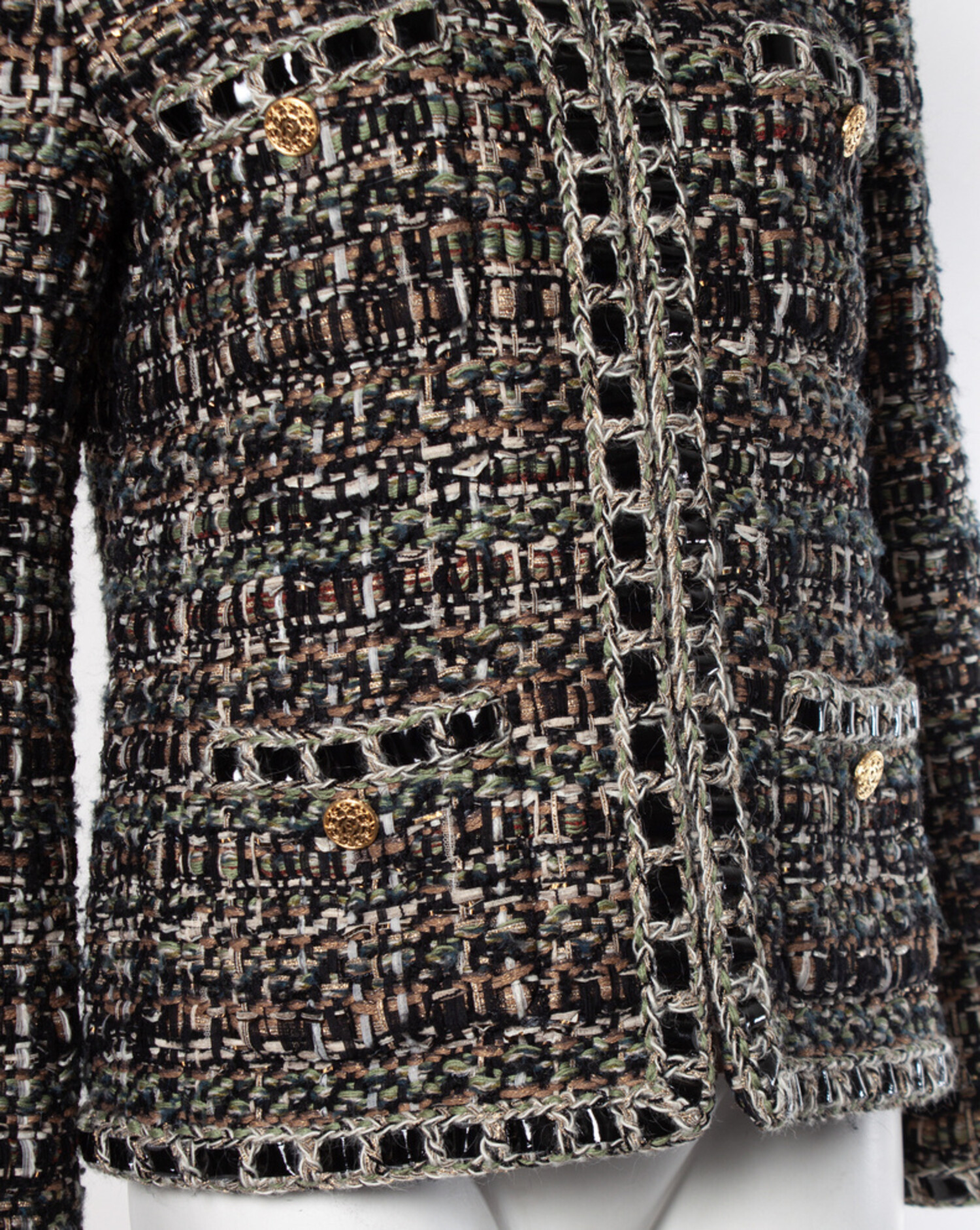Chanel, 4-pocket veelkleurig tweed jasje - Unique Designer Pieces