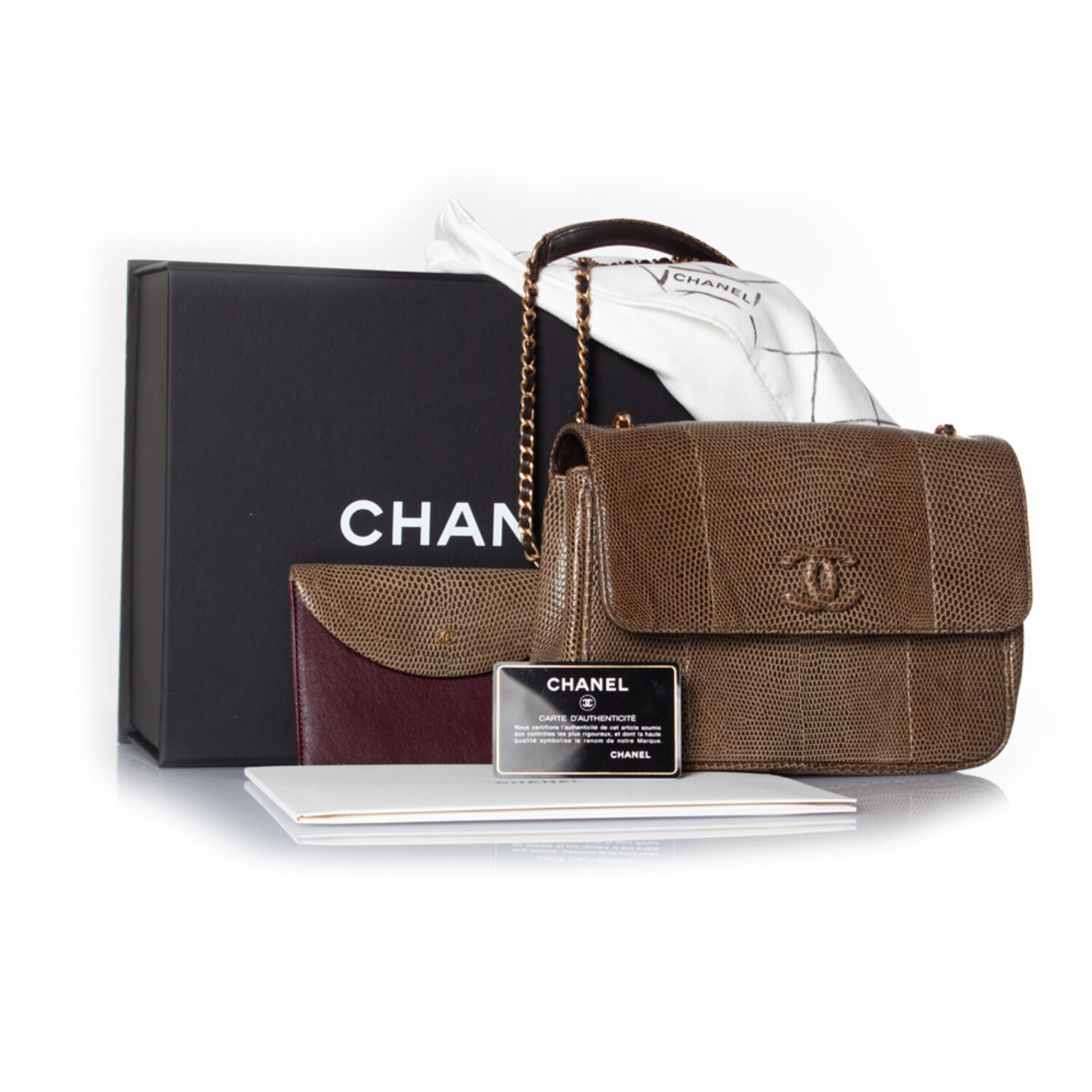 Chanel exotic lizard single flap bag Unique Designer Pieces