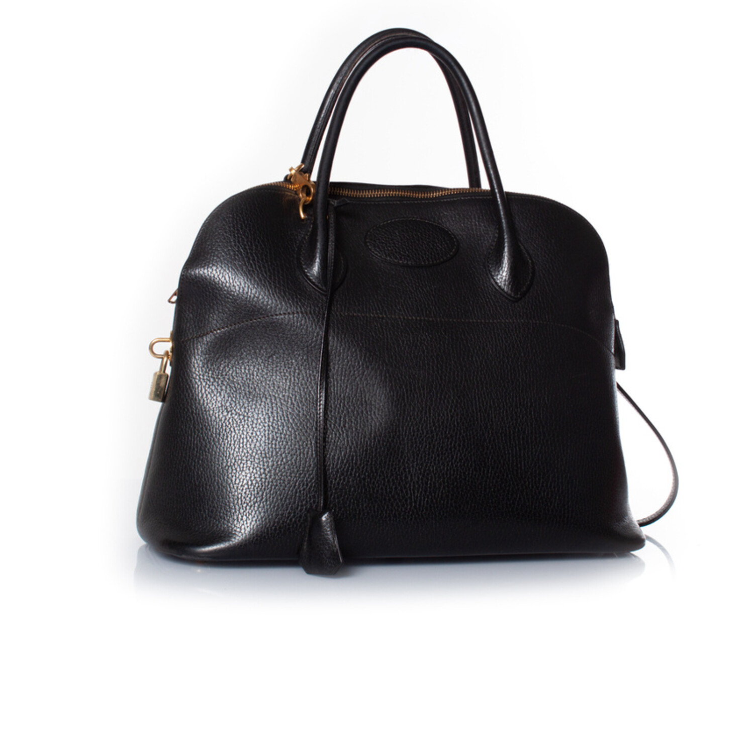 Hermes, Bolide 31 black leather bag - Unique Designer Pieces