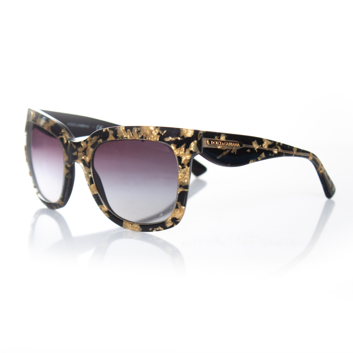 Dolce & Gabbana Sunglasses DG 4199 27488G Leaf Gold On Black 55-18-135 Dolce&Gabbana Gold Sunglasses for Men for sale | eBay main image 4
