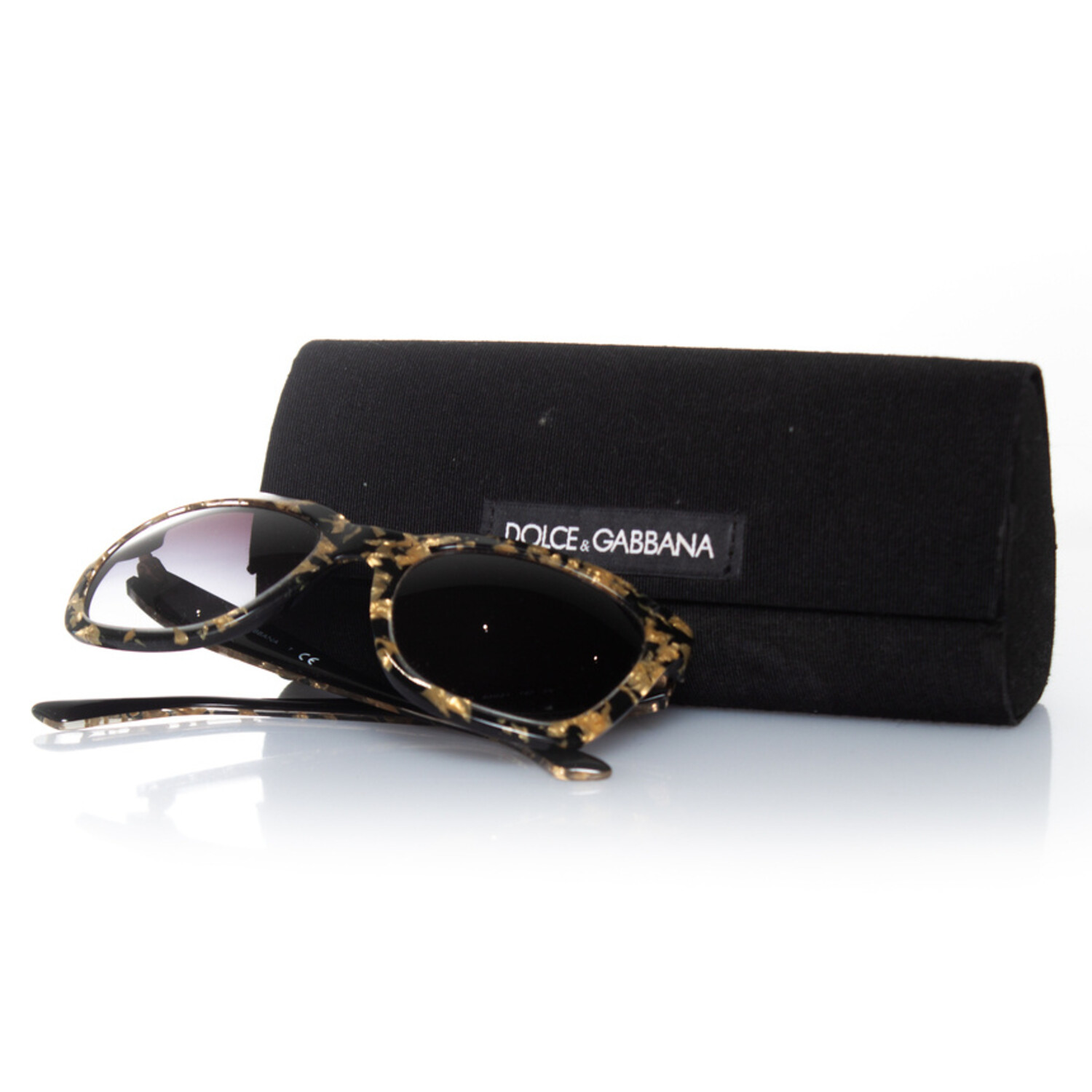 Dolce & Gabbana GOLDEN LEAVES COLLECTION Sunglasses Black Dolce & gabbana, Black and gold leaf sunglasses - Unique  main image 3