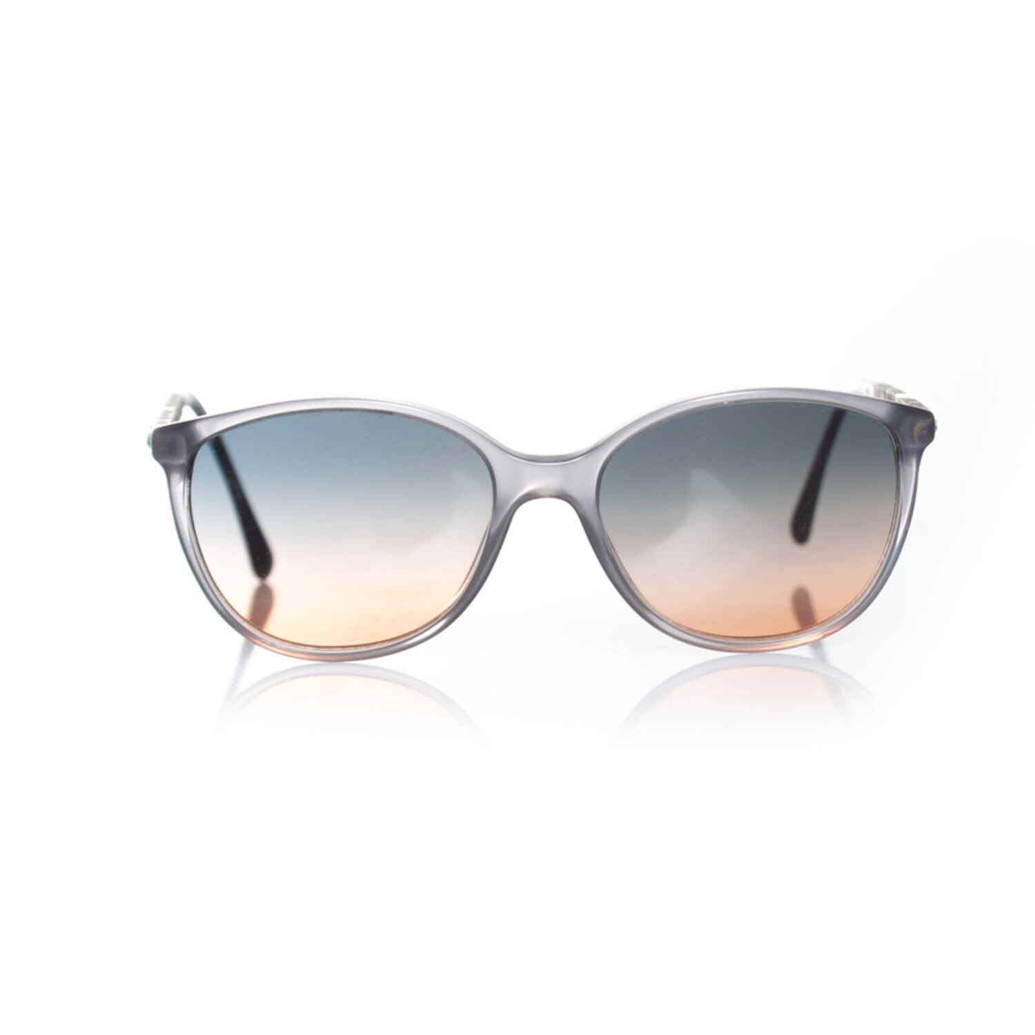 CHANEL sunglasses with rhinestones grayish shade Chanel, grey sunglasses with rhinestones temples - Unique  main image 2