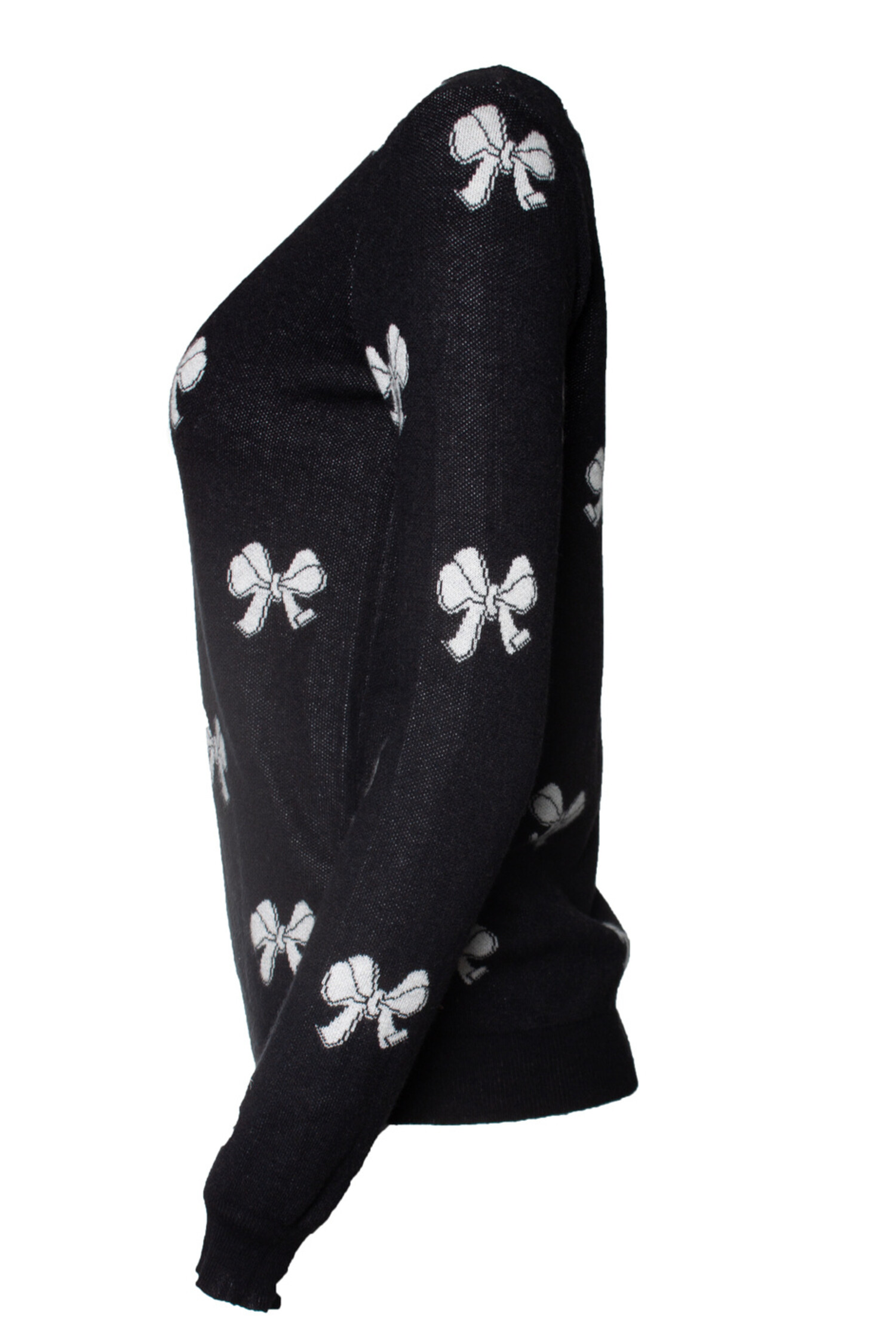Joie cashmere blend sweater with ribbon print Unique Designer Pieces