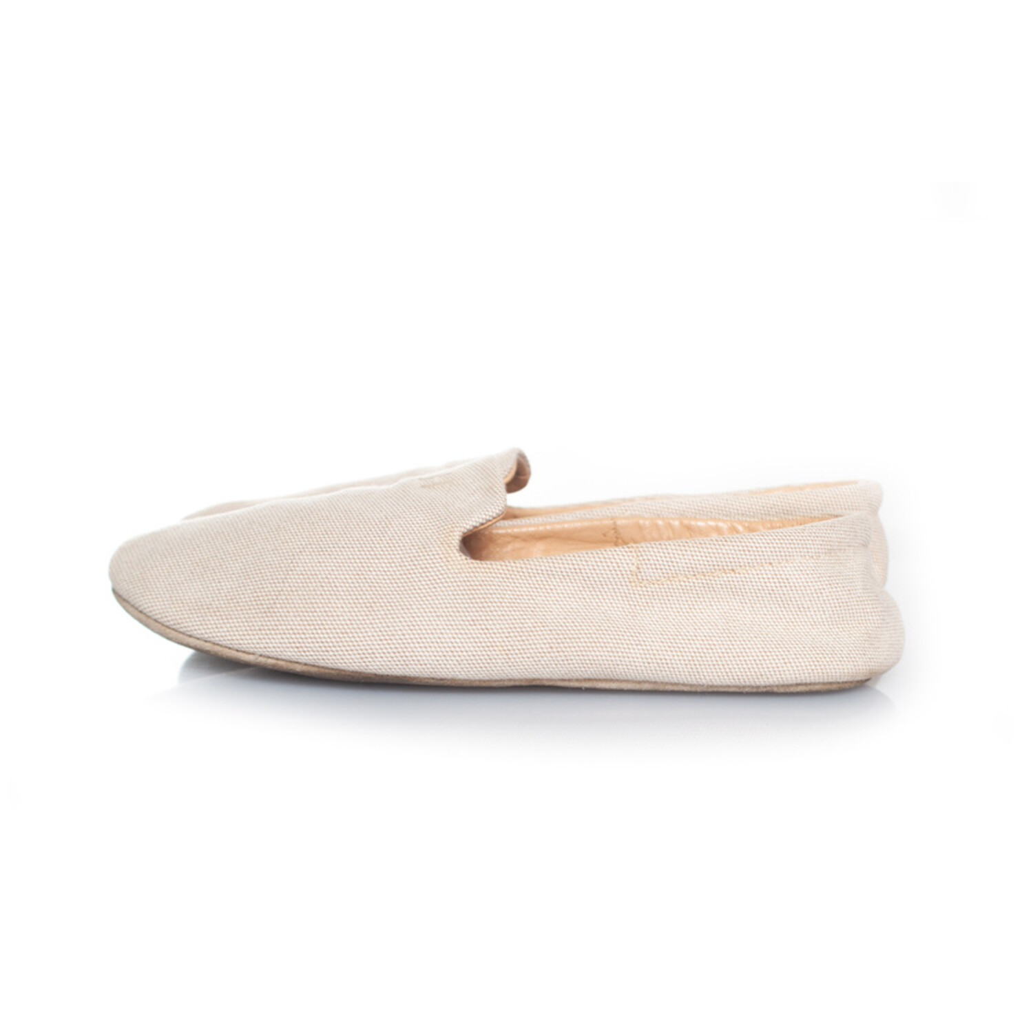 Hermes Beige canvas home instappers Unique Designer Pieces