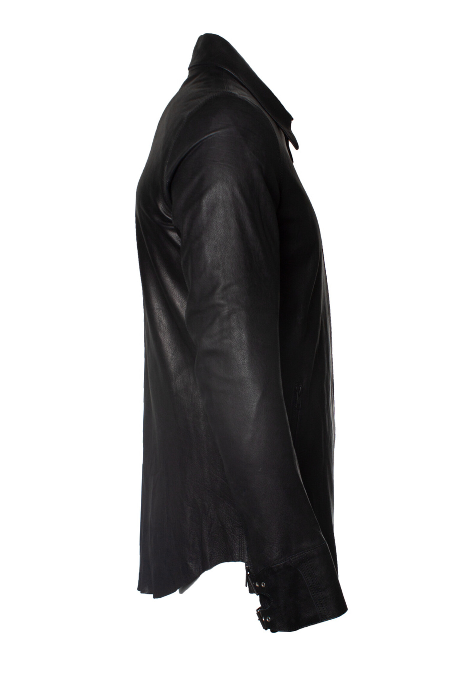 L.G.B., black leather zip jacket - Unique Designer Pieces L.G.B., black leather zip jacket - Unique Designer Pieces