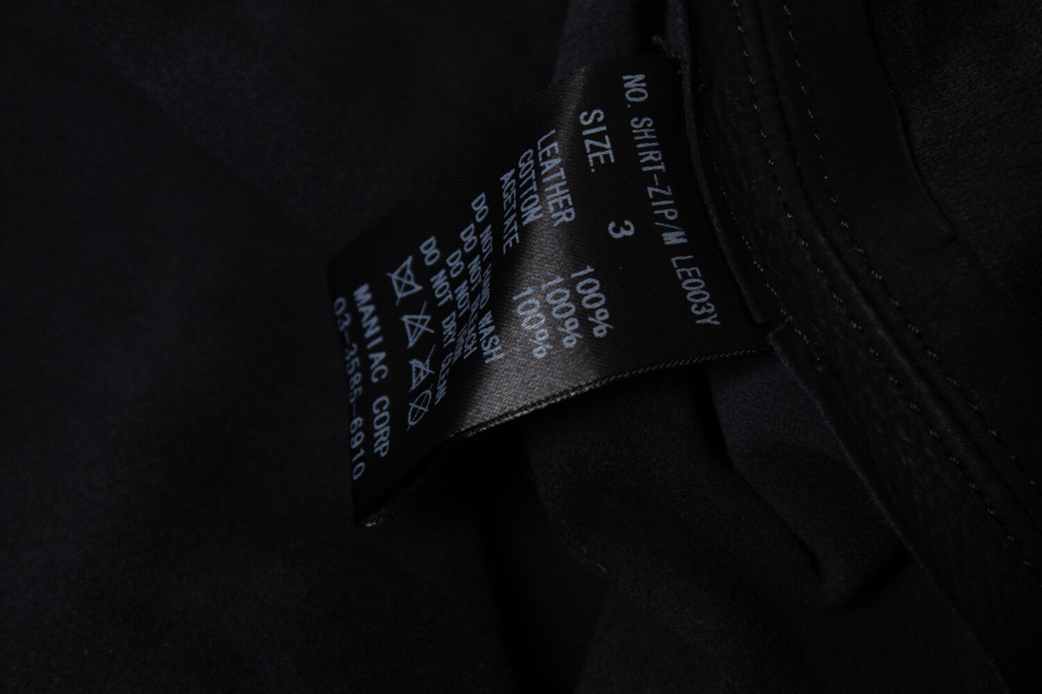 L.G.B., black leather zip jacket - Unique Designer Pieces