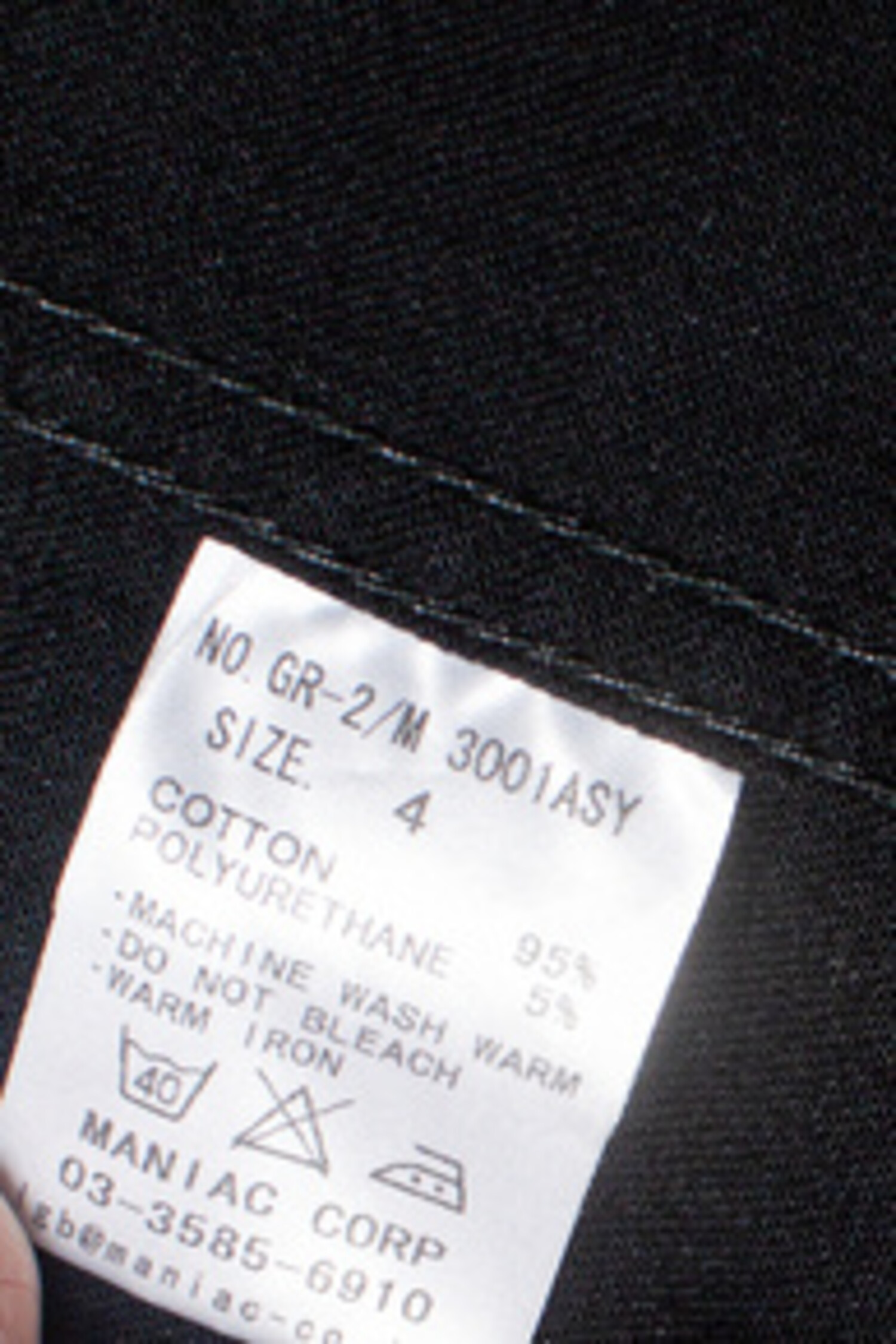 L.G.B., Waxed zipper jacket in black - Unique Designer Pieces