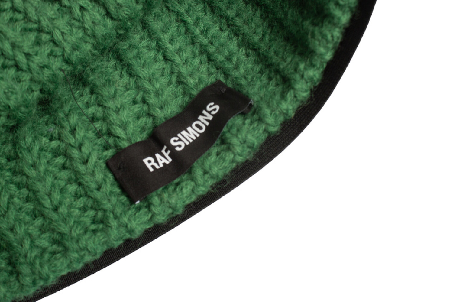 Raf Simons, Logo knitted beanie - Unique Designer Pieces