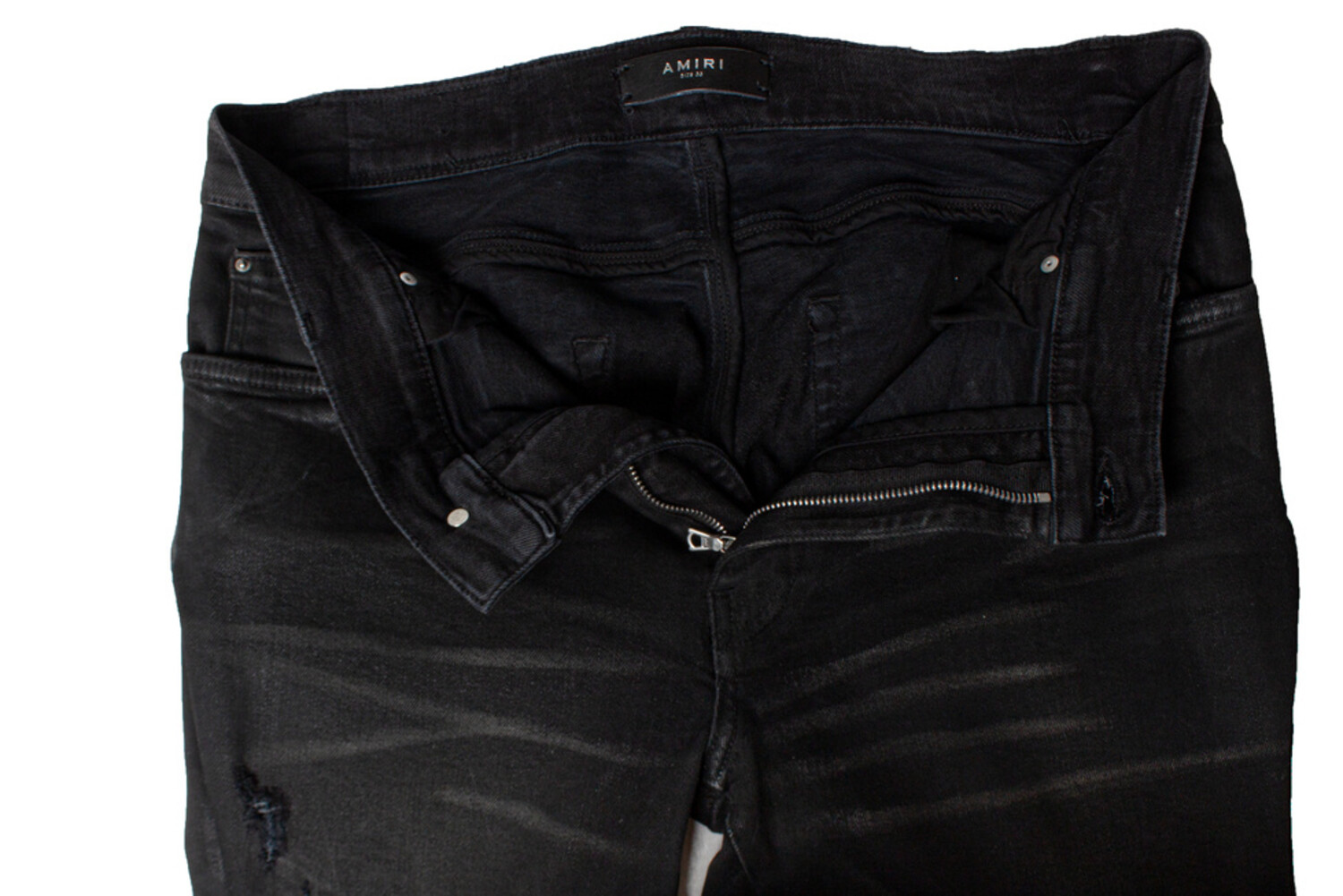 AMIRI Woman Jeans Black PS24WDF017 FADEDBLACK AMIRI Woman Jeans Black PS24WDF017 FADEDBLACK