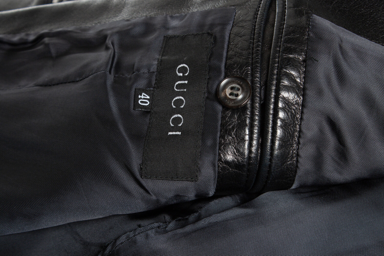 Gucci, leather blazer jacket - Unique Designer Pieces Gucci, leather blazer jacket - Unique Designer Pieces