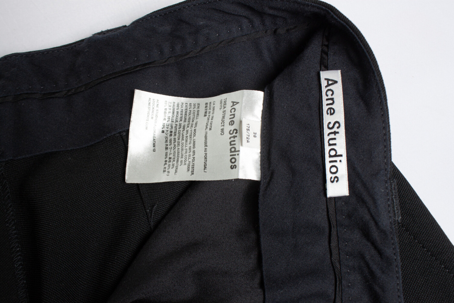 Acne Studios, Trea struct wo pantalon - Unique Designer Pieces