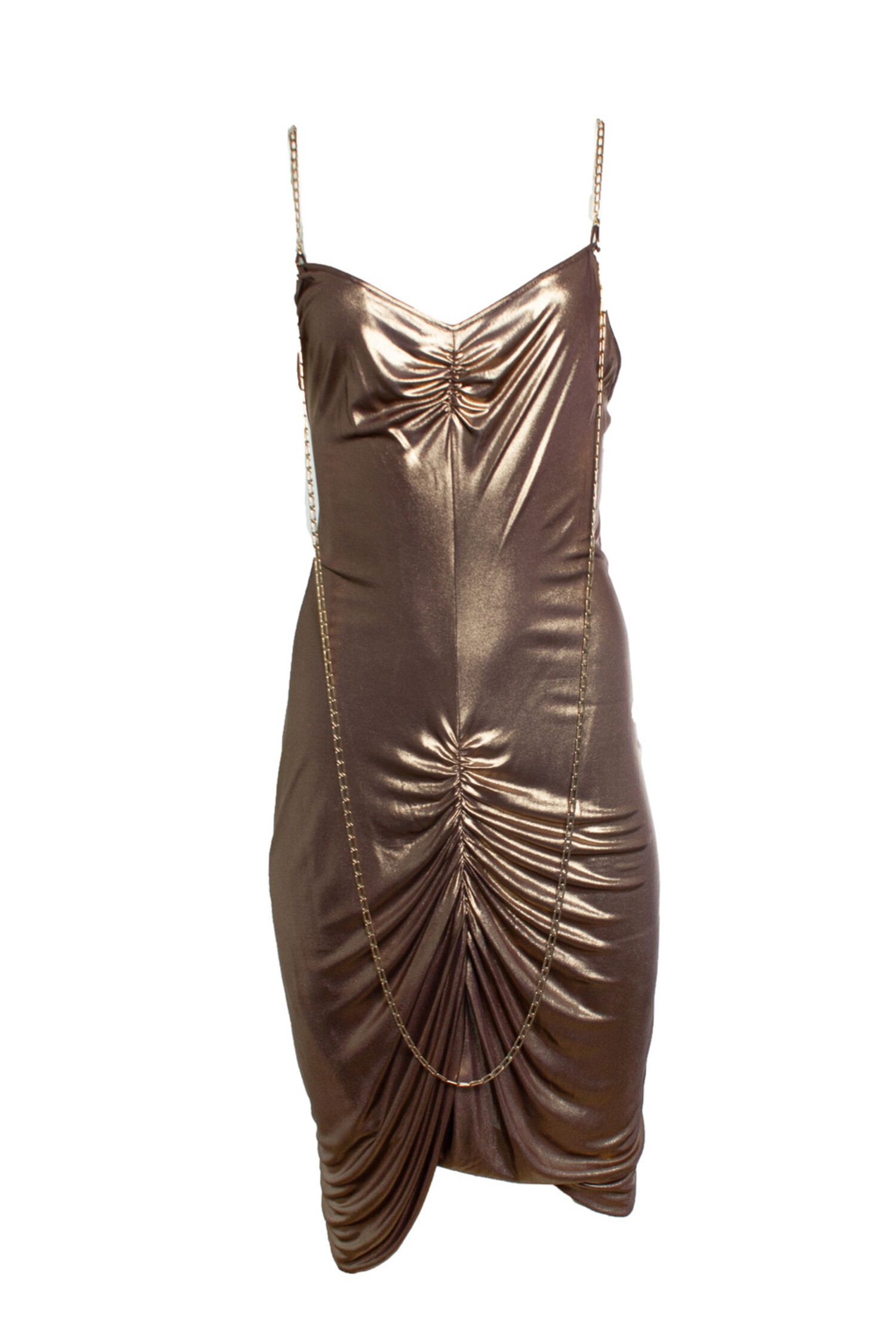 Patrizia Pepe, metallic chain dress - Unique Designer Pieces