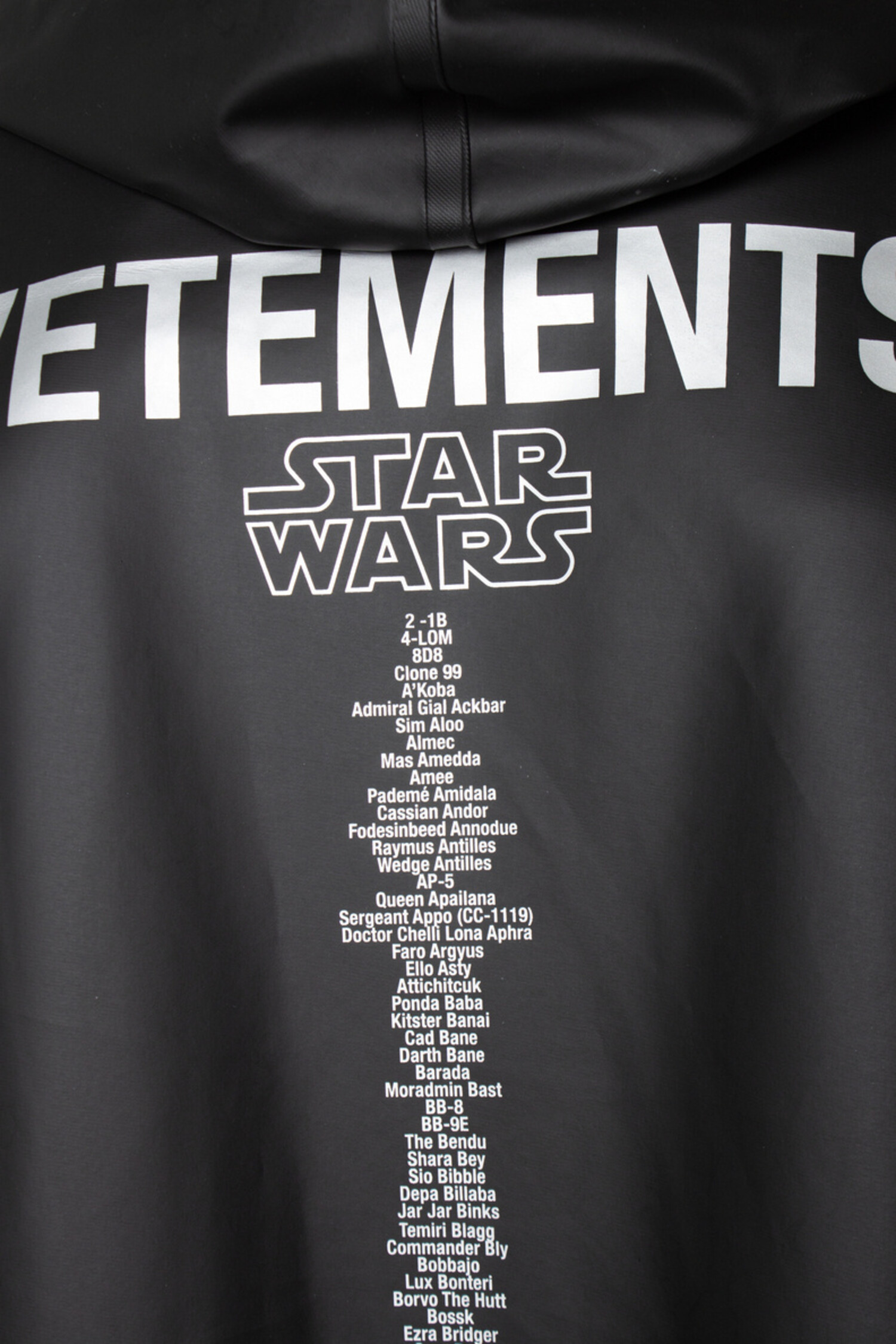Vetements, Black Star Wars edition coat - Unique Designer Pieces