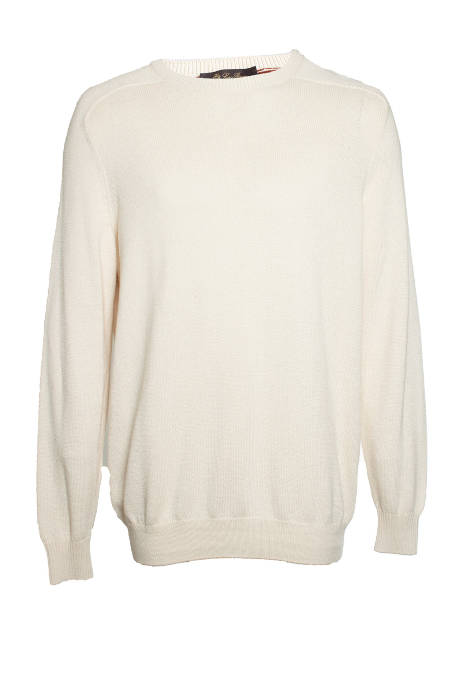 Loro Piana, white crewneck sweater - Unique Designer Pieces Loro Piana, white crewneck sweater - Unique Designer Pieces