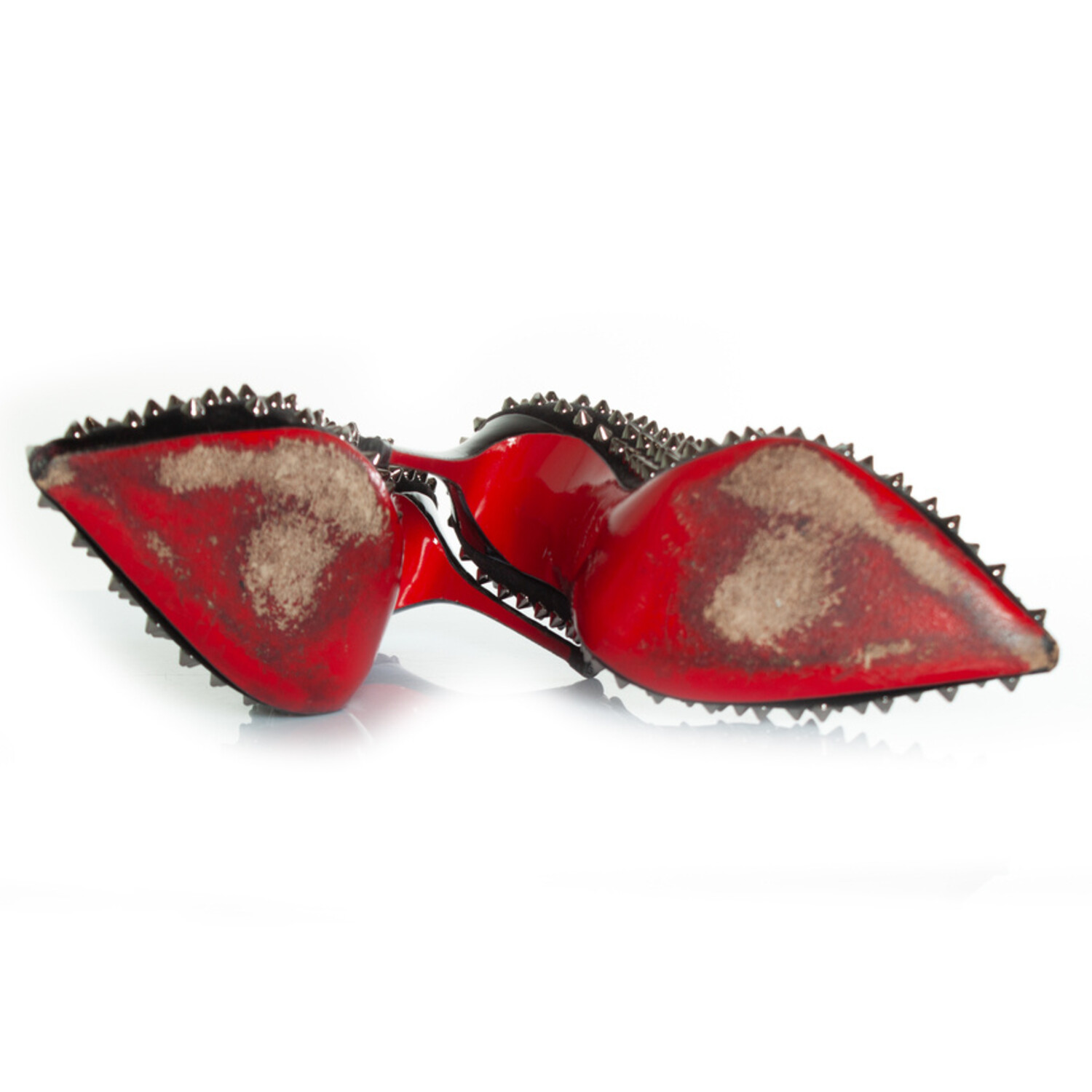 靴 Christian Louboutin UNE PLUME SPIKES Christian Louboutin, Velvet Fifi spikes 100 pumps - Unique