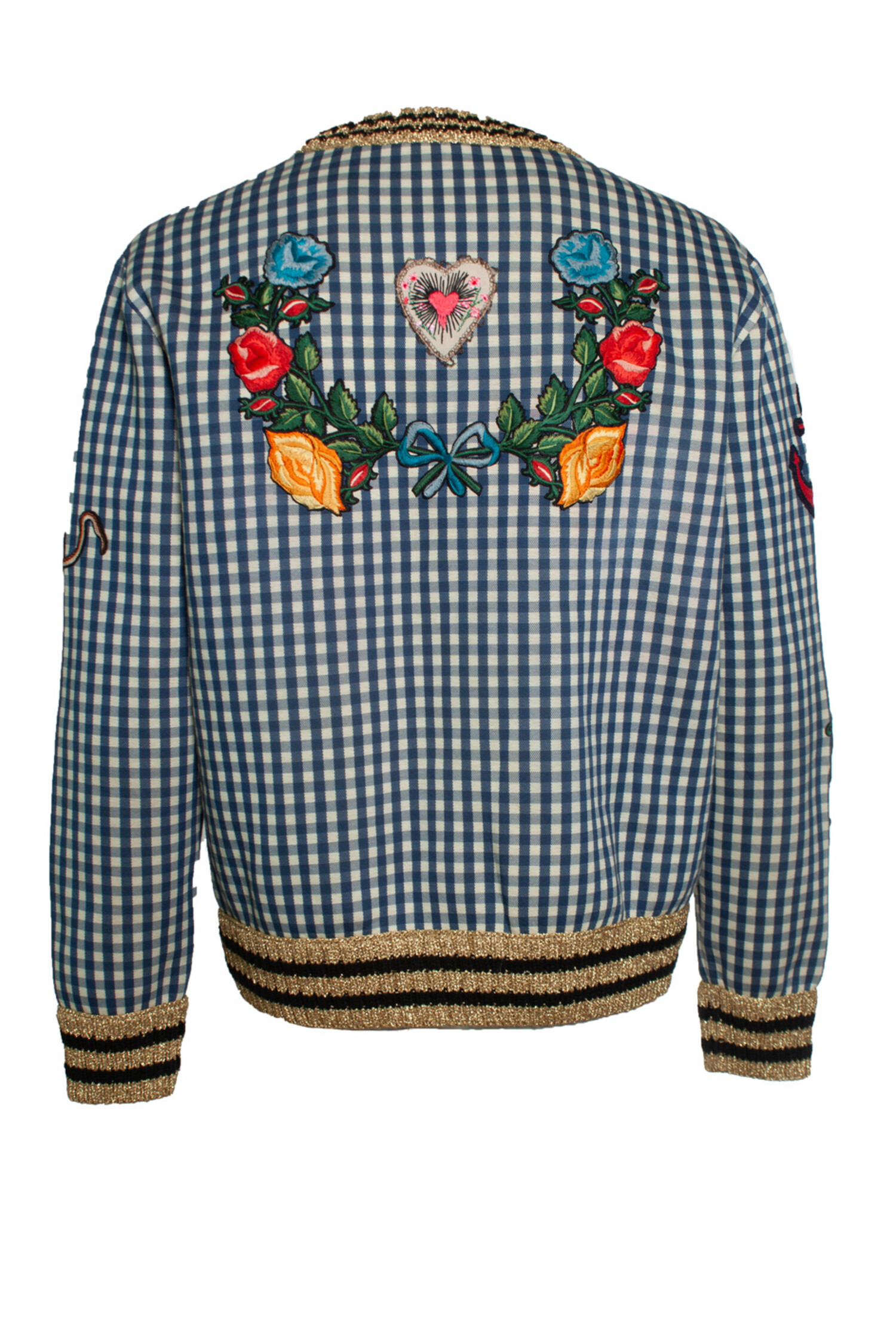 Gucci, Embroidered sweatshirt with bees and birds - Unique 