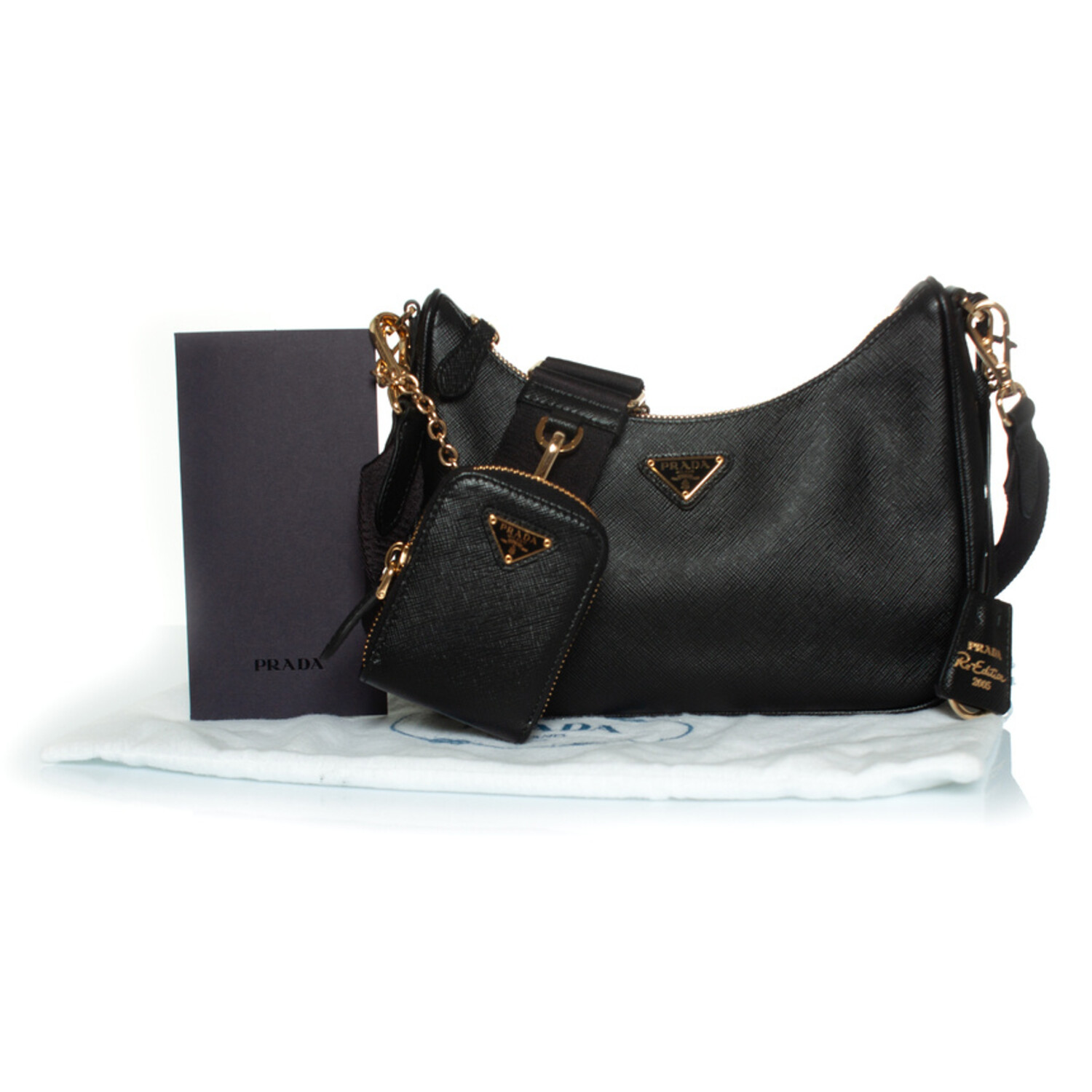 Prada reissue 2005 in saffianoleer Unique Designer Pieces