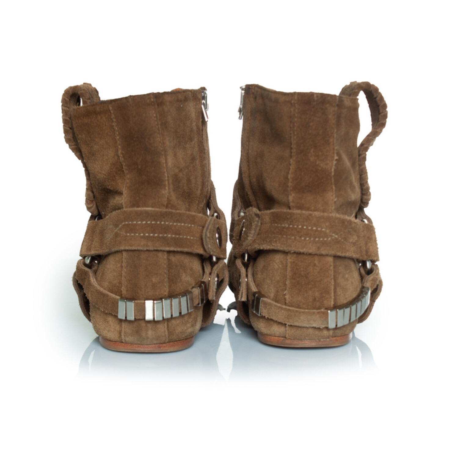 Isabel Marant Ralph khaki suede ankle boots Unique Designer Pieces