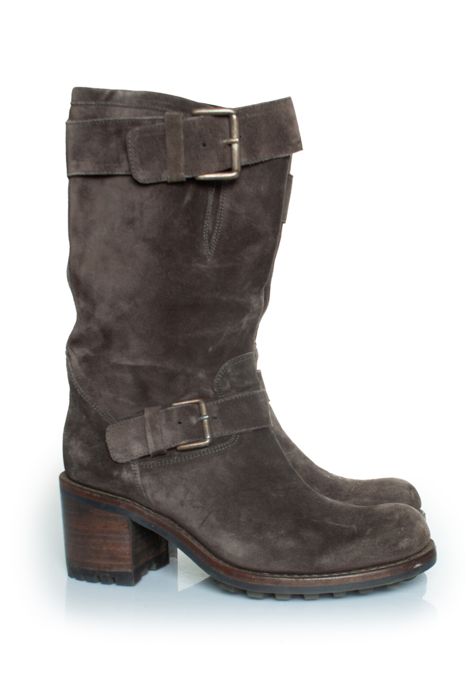 Biker Bottines Femme Free Lance Free Lance, Biker Boots In Grey