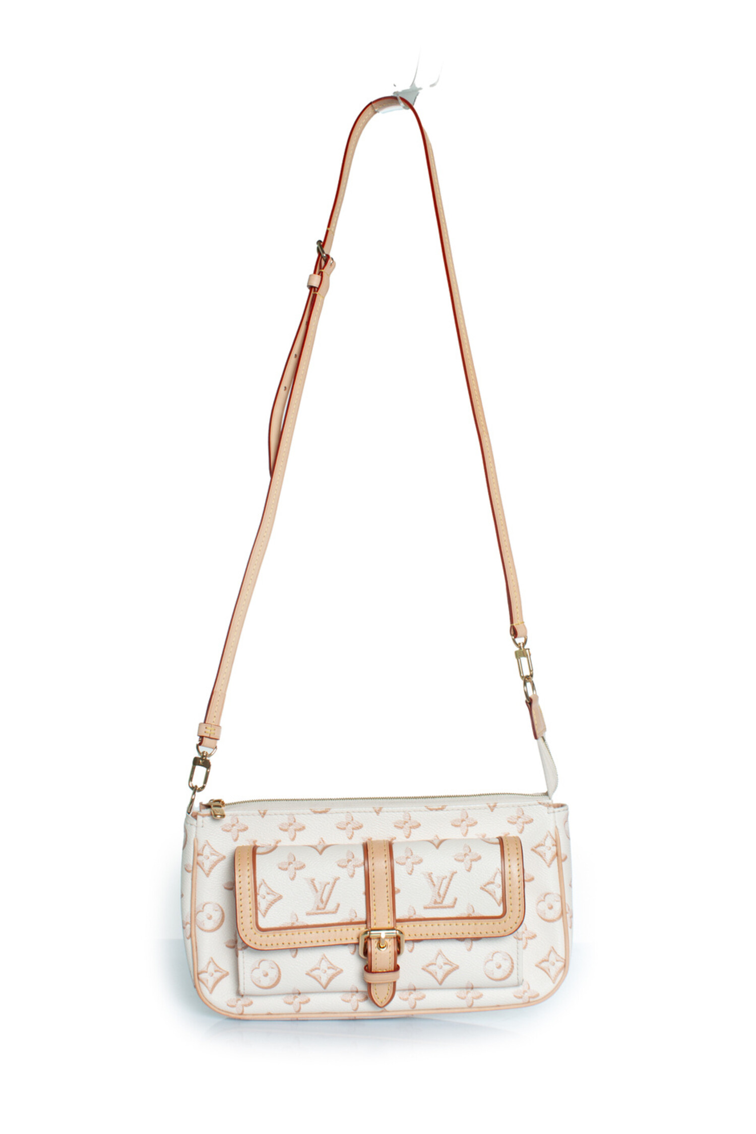 美品未使用【LOUIS VUITTON】ネクタイ CRAV ECU BEIGE Authentic Louis Vuitton Monogram Clutch Wallet Zip Skiing