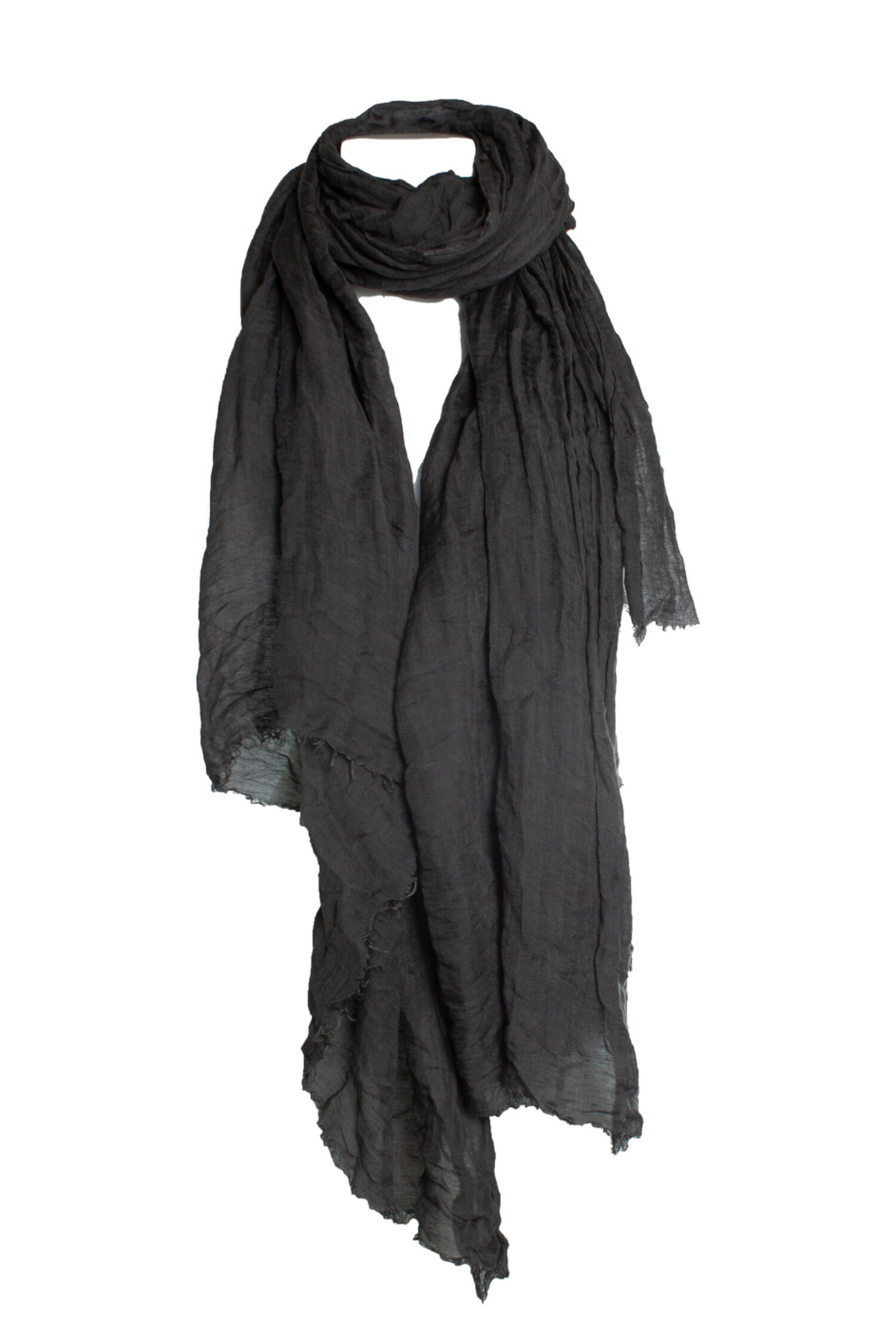 Rick Owens 19AW silk wool fringe stall Rick Owens Emily Mega Scarf