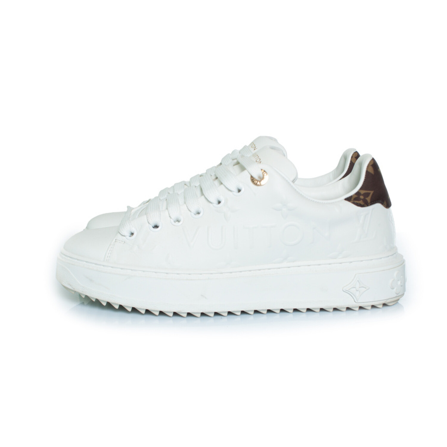 Louis Vuitton, time out sneakers in het wit - Unique Designer Pieces