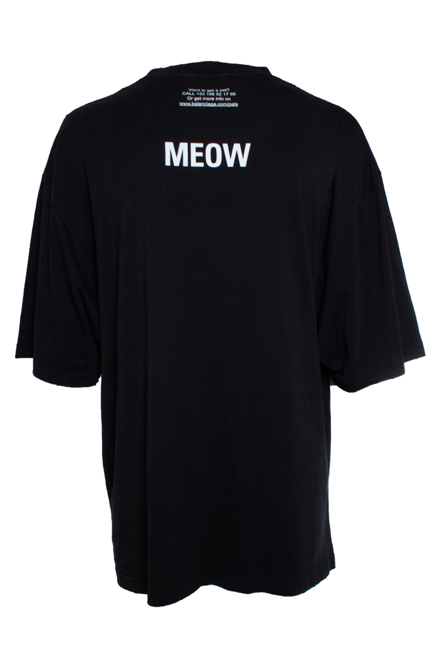 Balenciaga, I love cats tshirt in black - Unique Designer Pieces