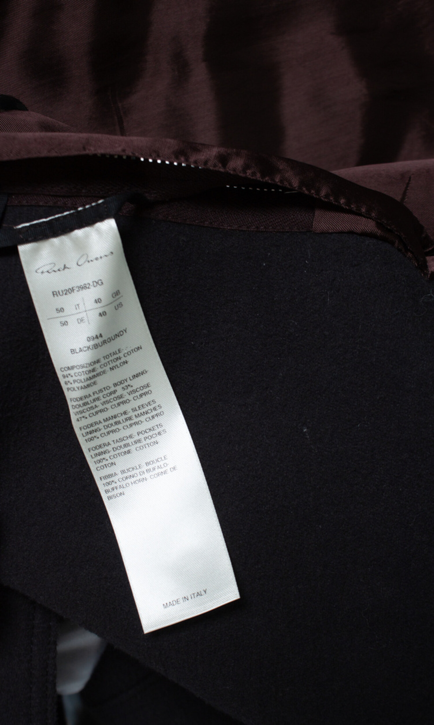 Rick Owens, Performa FW20 Moody balmacaan coat - Unique Designer