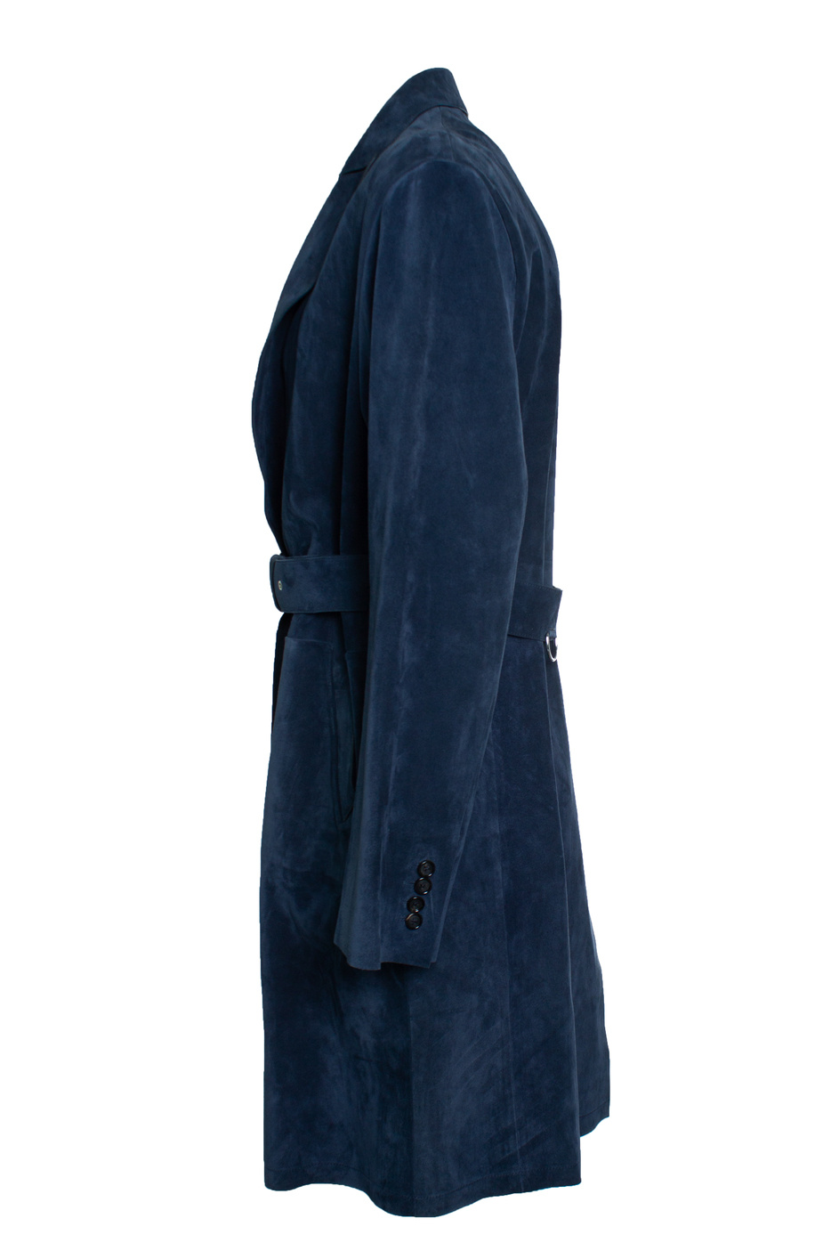 【関税&送料込】Alexander Mcqueen Midnight Blue Wool Trench Alexander McQueen, Blue suede trench coat - Unique Designer