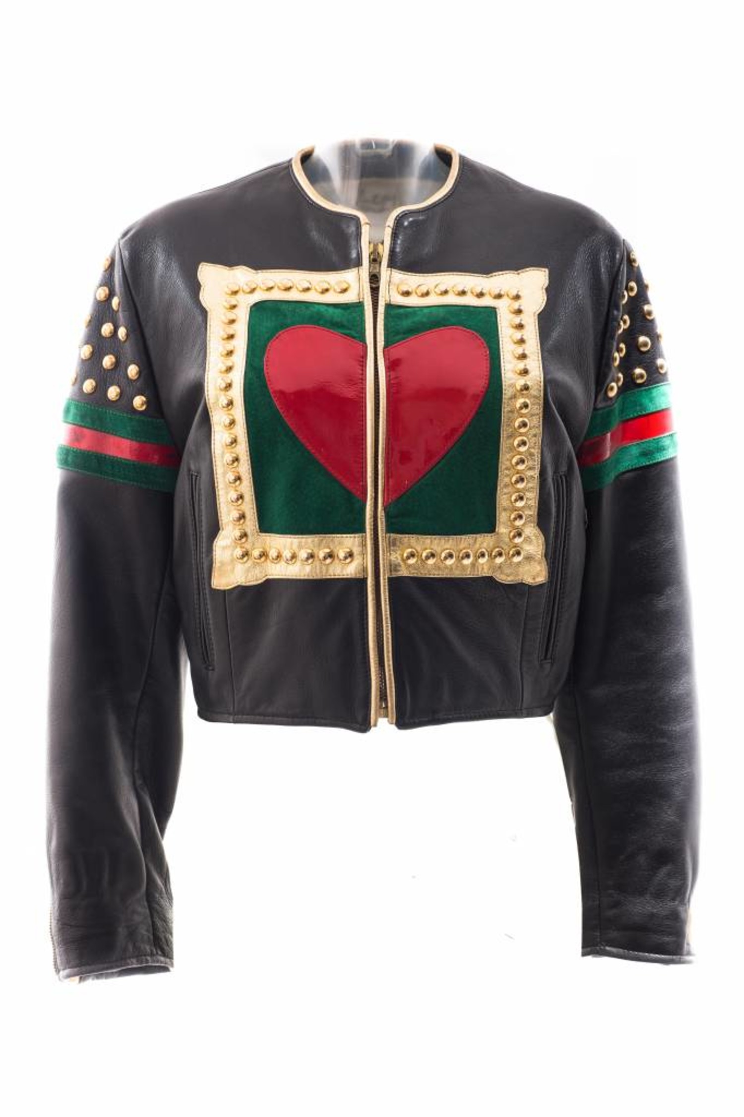 Moschino Cheap and Chic, black leather biker jacket Moschino Cheap and Chic, black leather biker jacket