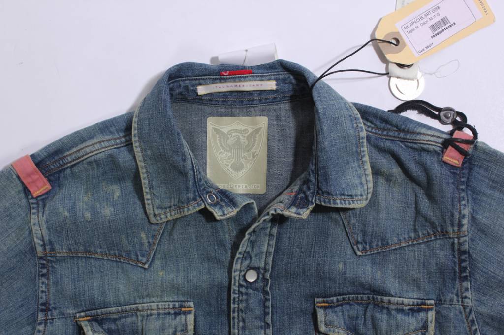 Italo Americano, blue denim shirt with 