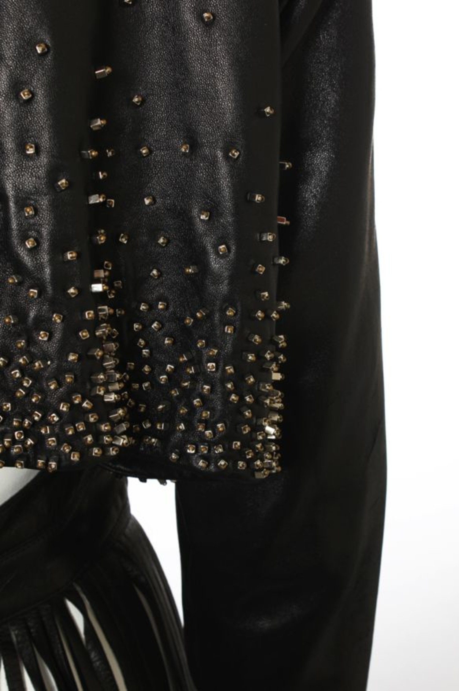 Claude Montana, vintage black leather motorcycle jacket - Unique