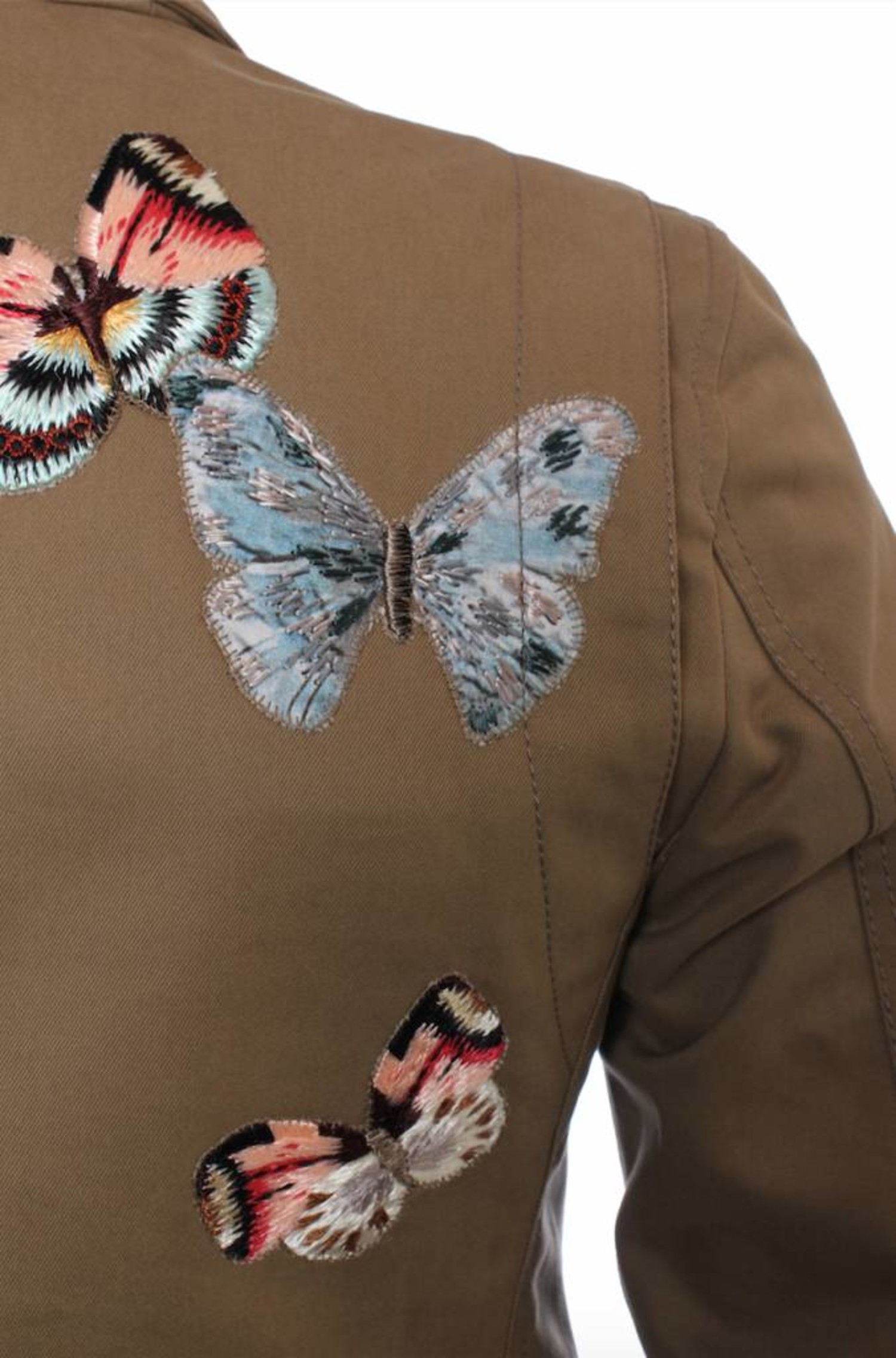 Valentino, army green butterfly coat - Unique Designer Pieces Valentino, army green butterfly coat - Unique Designer Pieces
