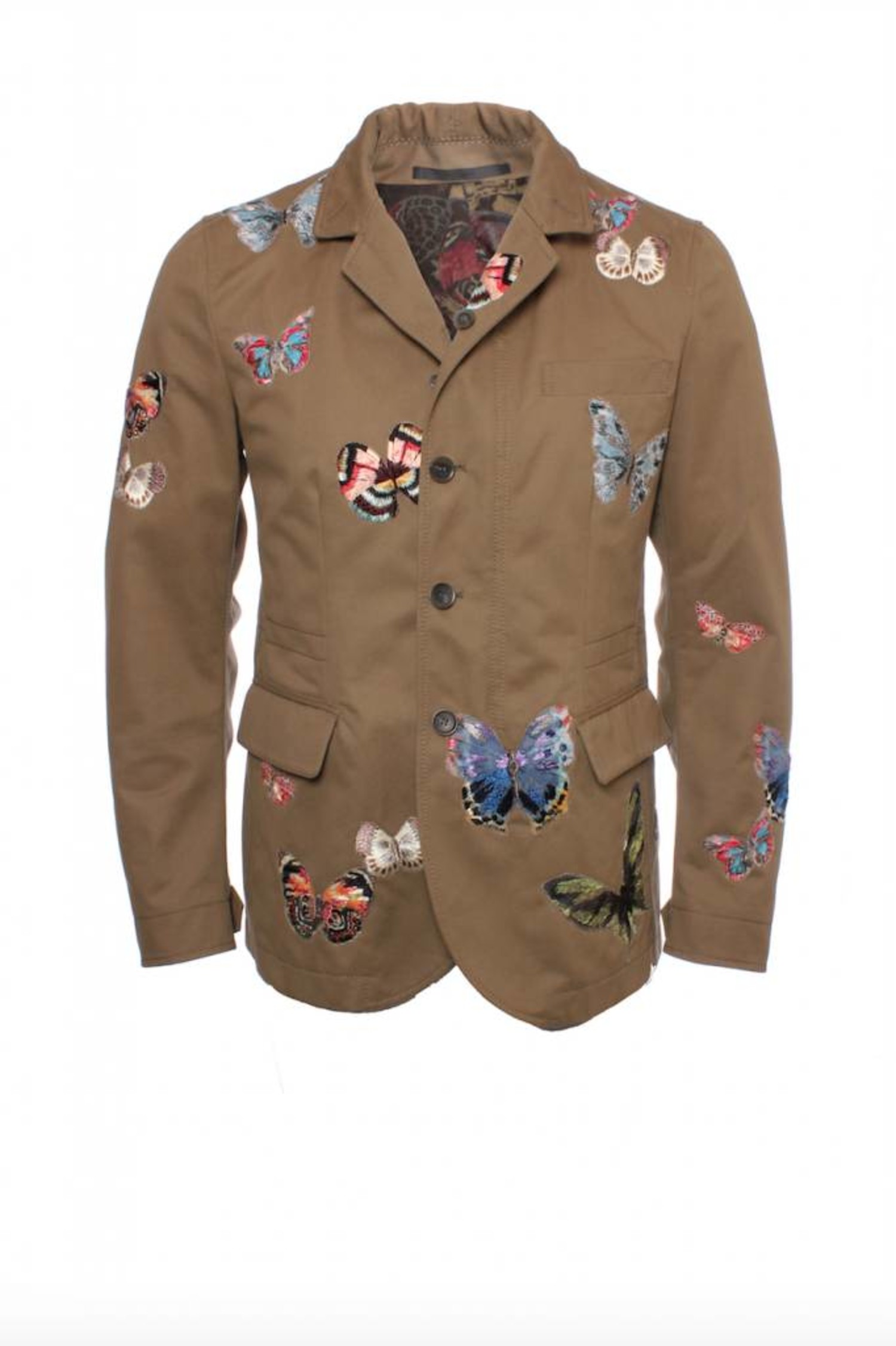 Valentino, army green butterfly coat - Unique Designer Pieces Valentino, army green butterfly coat - Unique Designer Pieces