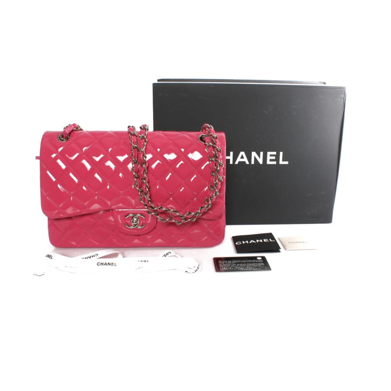 chanel red suede bag