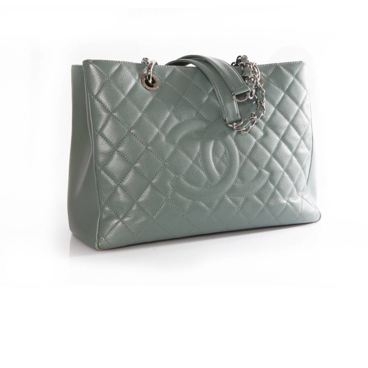 Chanel, Classic Shopper shoulder bag GST in green - Unique Designer Pieces