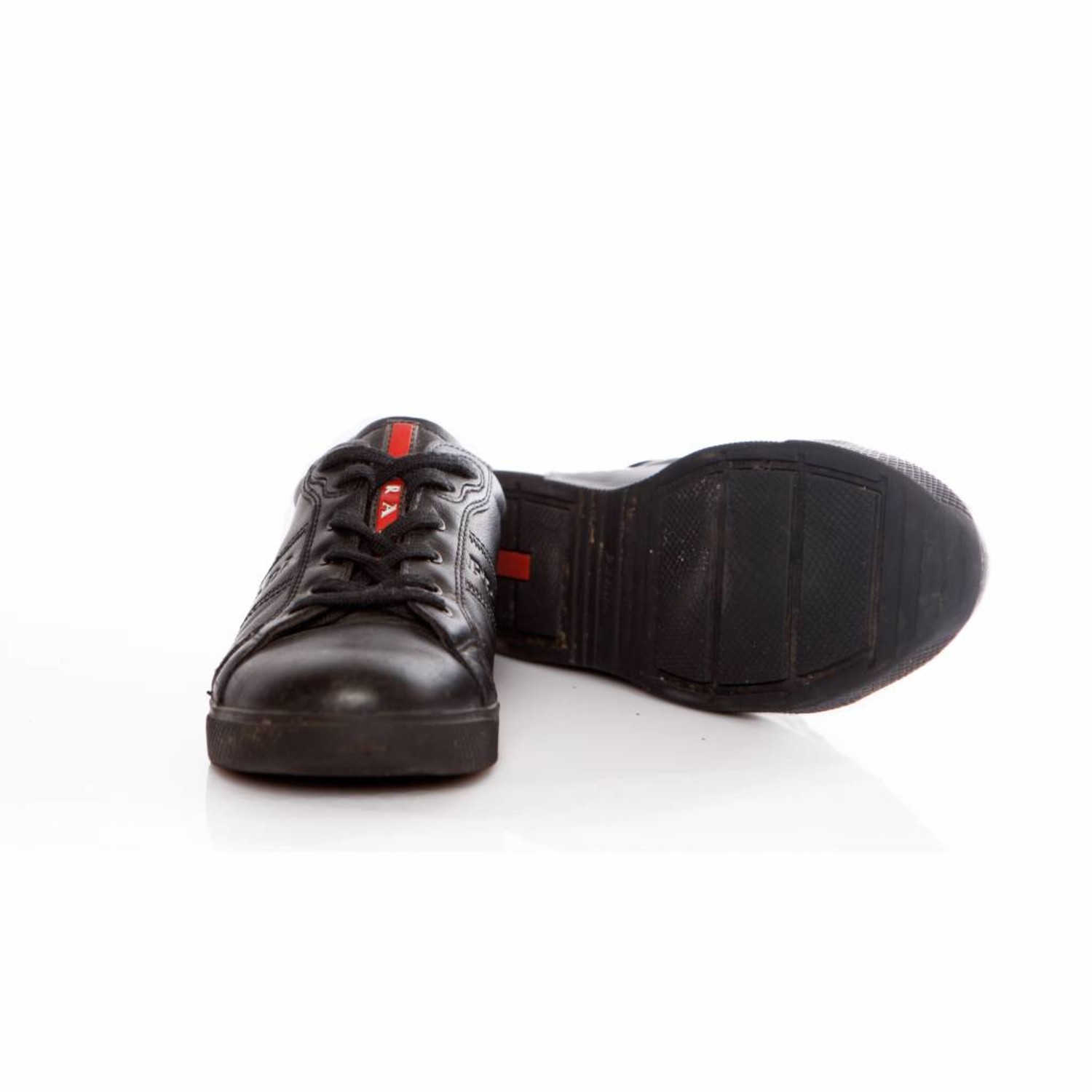 Prada, black sneakers with prada logo - Unique Designer Pieces