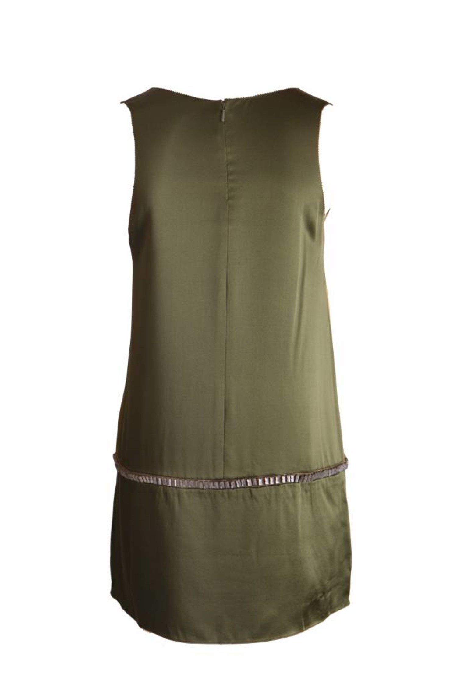 vera wang olive green dress Vero Dress In Olive Green Doppio Satin main image 0