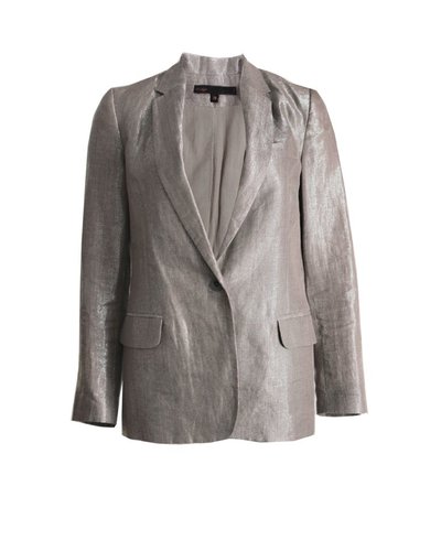 zilverkleurige blazer