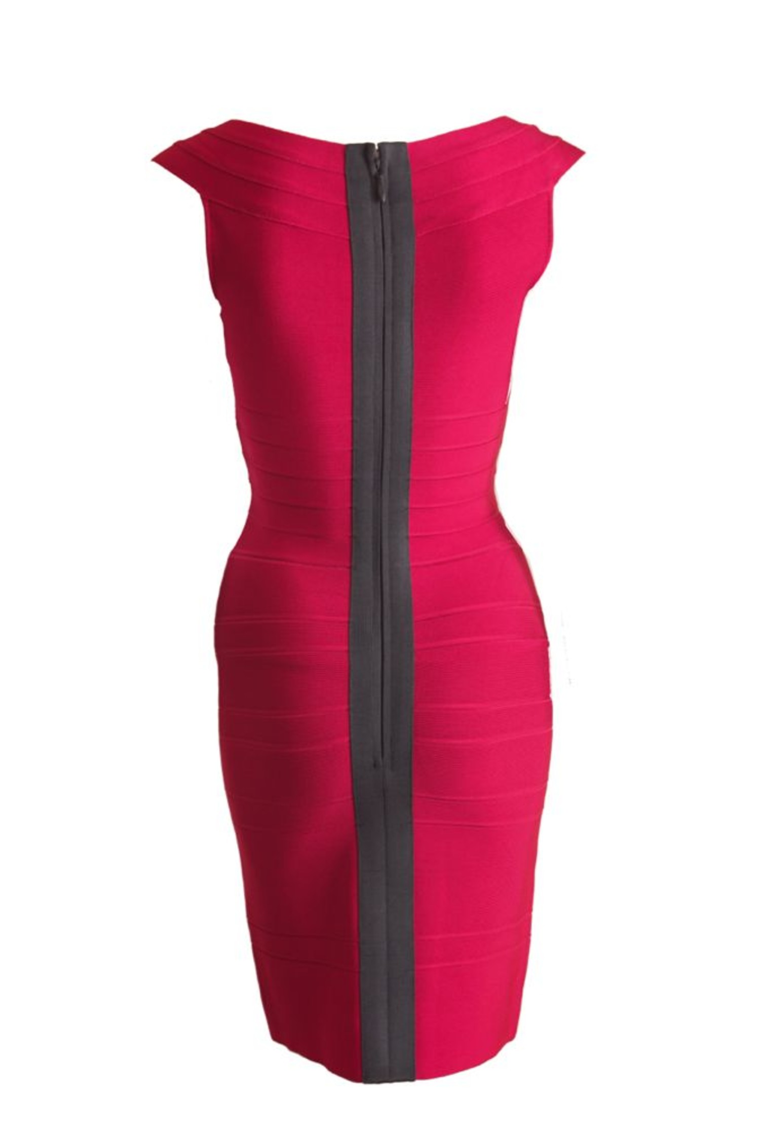 Herve Leger Red Square Neck Cap Sleeves Bandage Dress, Women's Fashion,  Tops, Sleeveless on Carousell