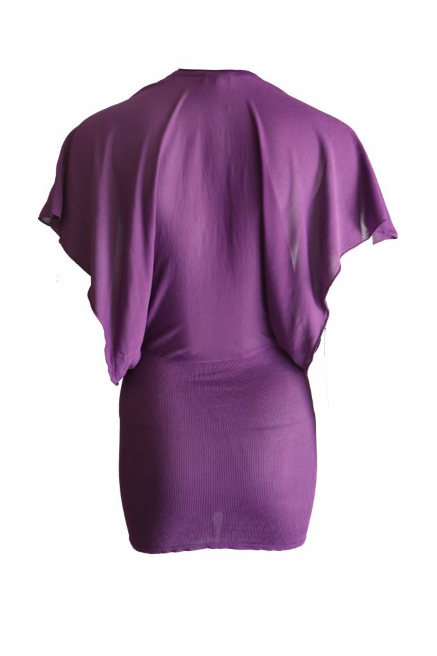 Interpretatie hoe Machtigen Etro Etro, paarse jurk met fladder mouwen in maat 46 IT/M. - Unique  Designer Pieces