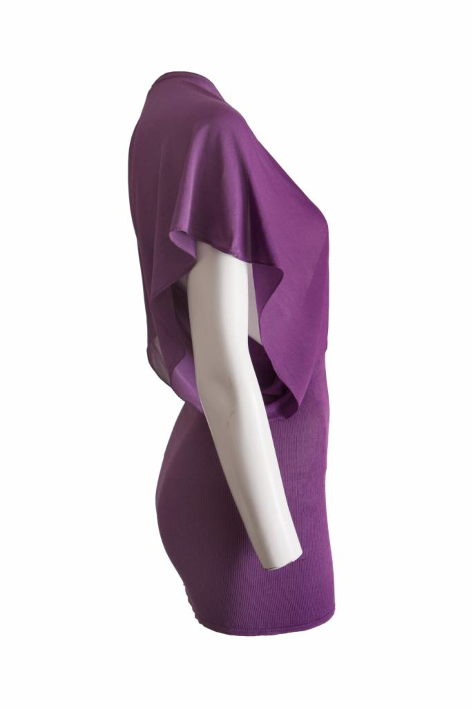 Interpretatie hoe Machtigen Etro Etro, paarse jurk met fladder mouwen in maat 46 IT/M. - Unique  Designer Pieces