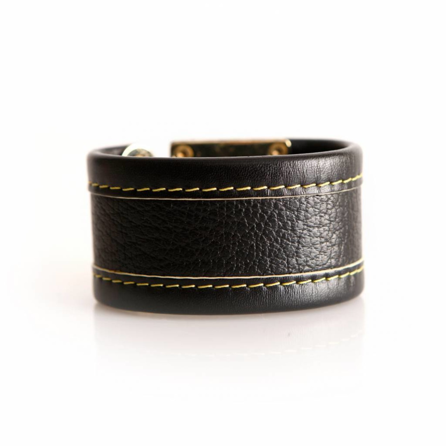 Louis vuitton, zwarte leren armband - Unique Designer Pieces