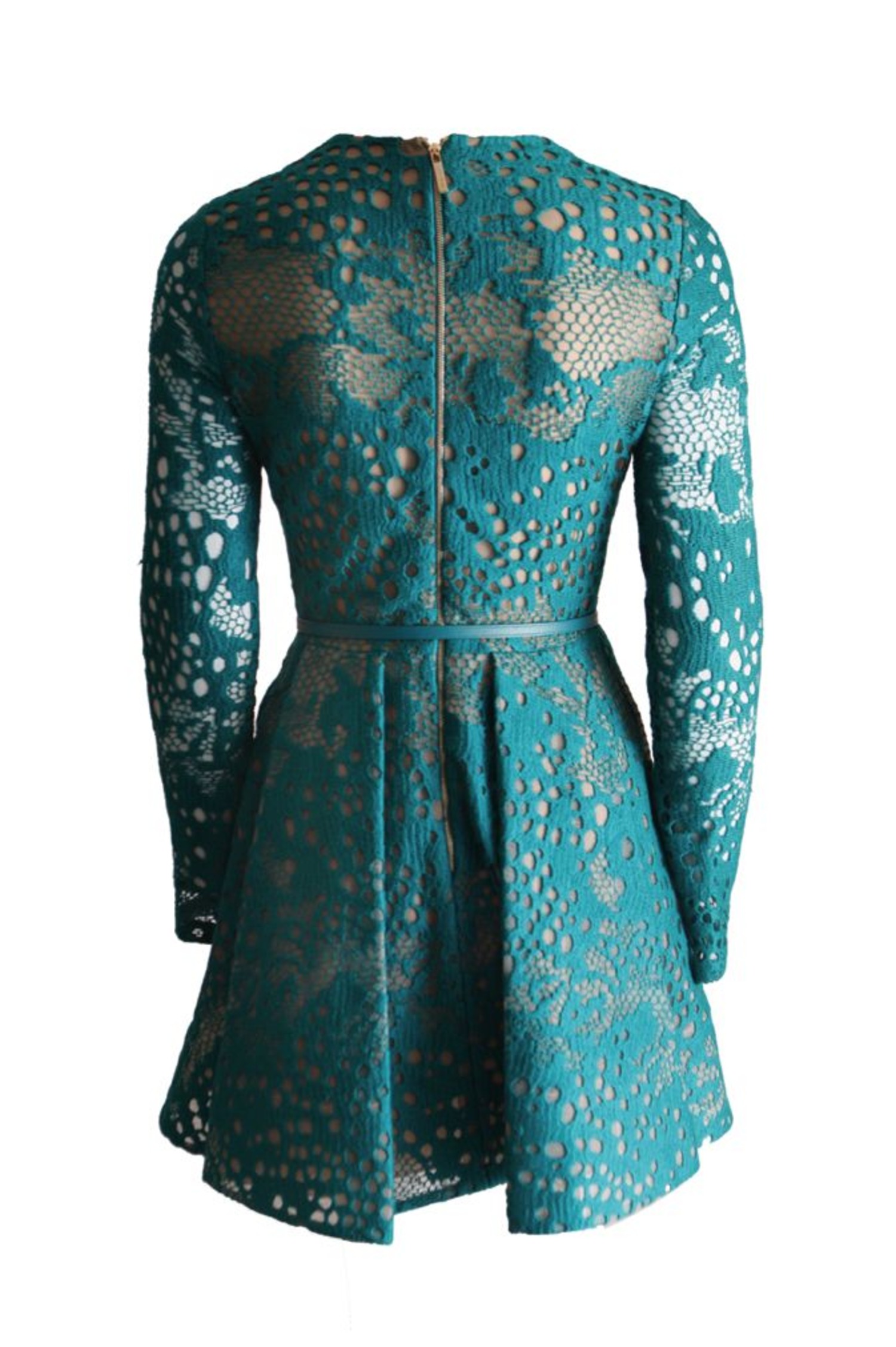 Elie Saab, green lace cocktail dress. - Unique Designer Pieces Elie Saab, green lace cocktail dress. - Unique Designer Pieces