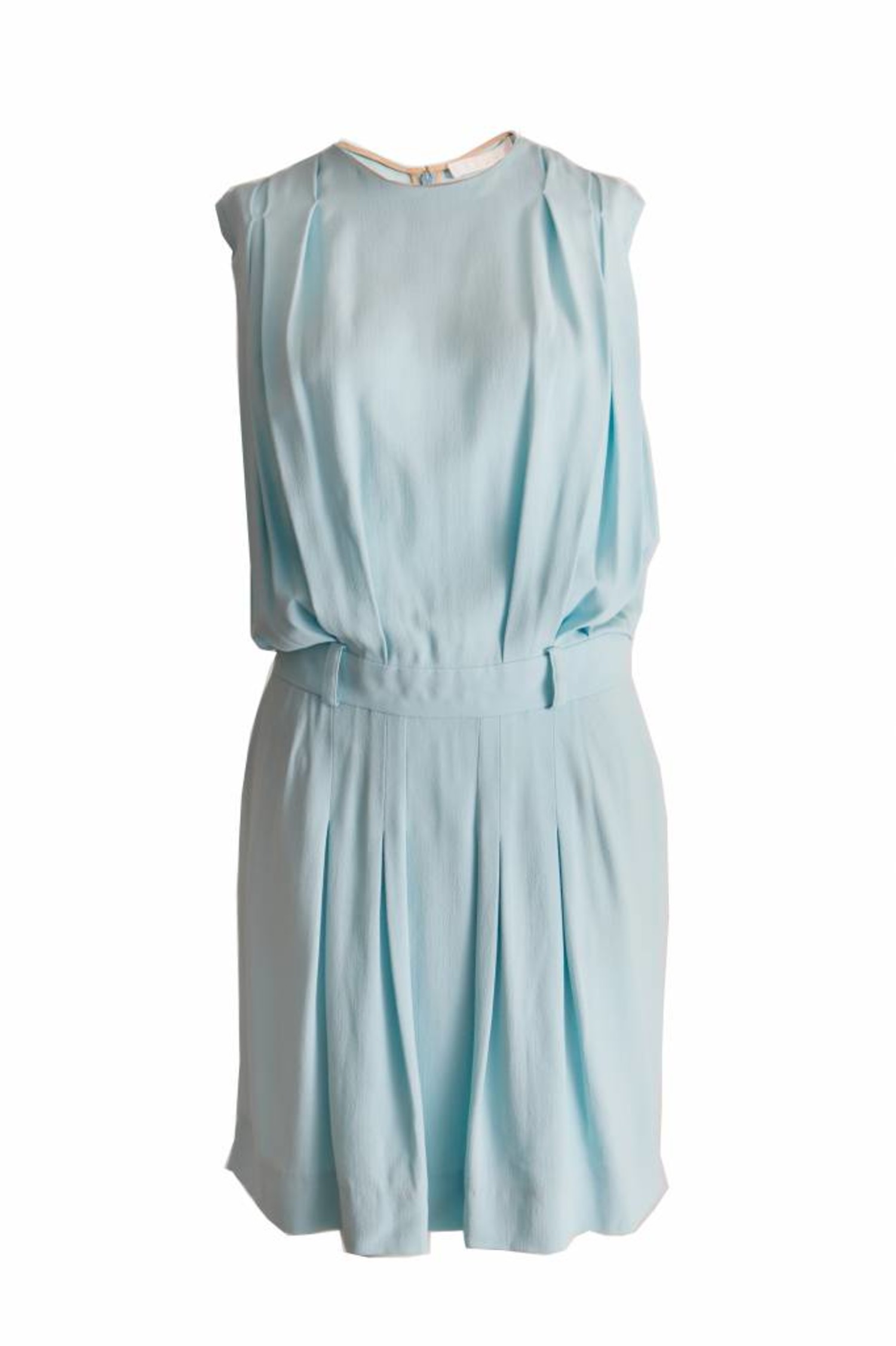 Chloe, light blue pleated dress ...