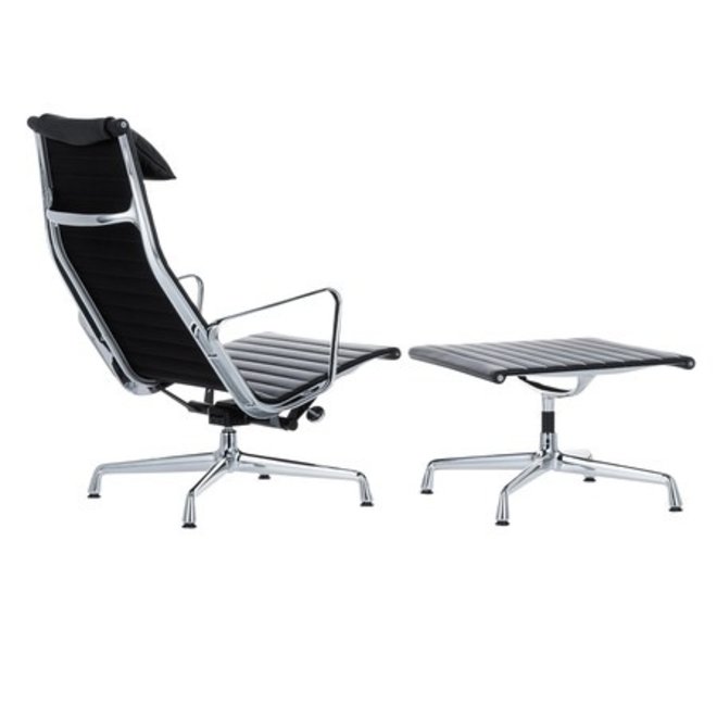 Eames Aluminium Chair EA 125 - leder