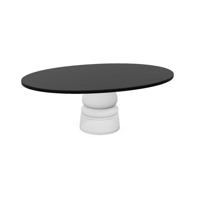 Container Table oval Wit 210 x 130cm